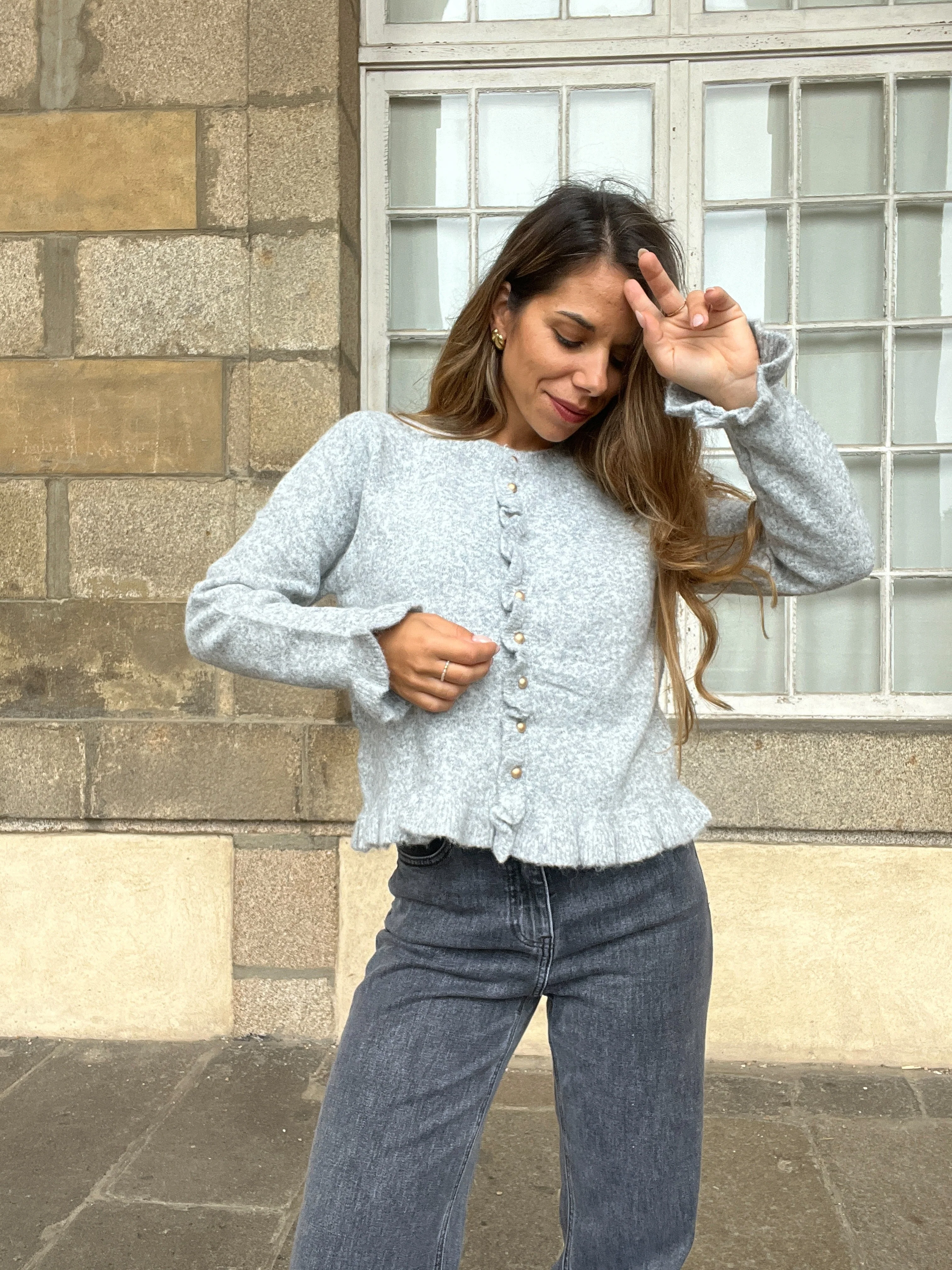 Cardigan Maxine Gris - Image 2