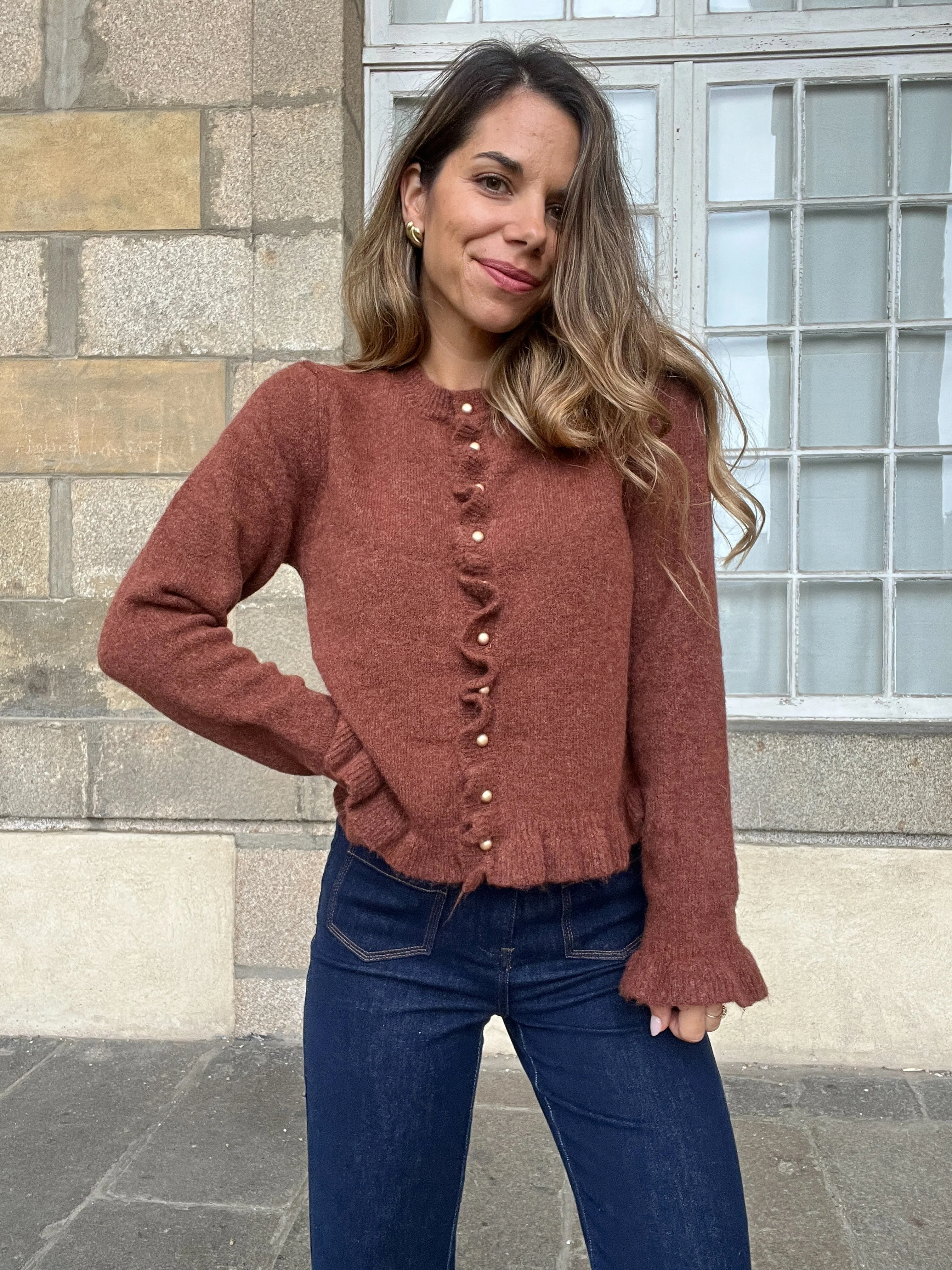 Cardigan Maxine Marron - Image 4