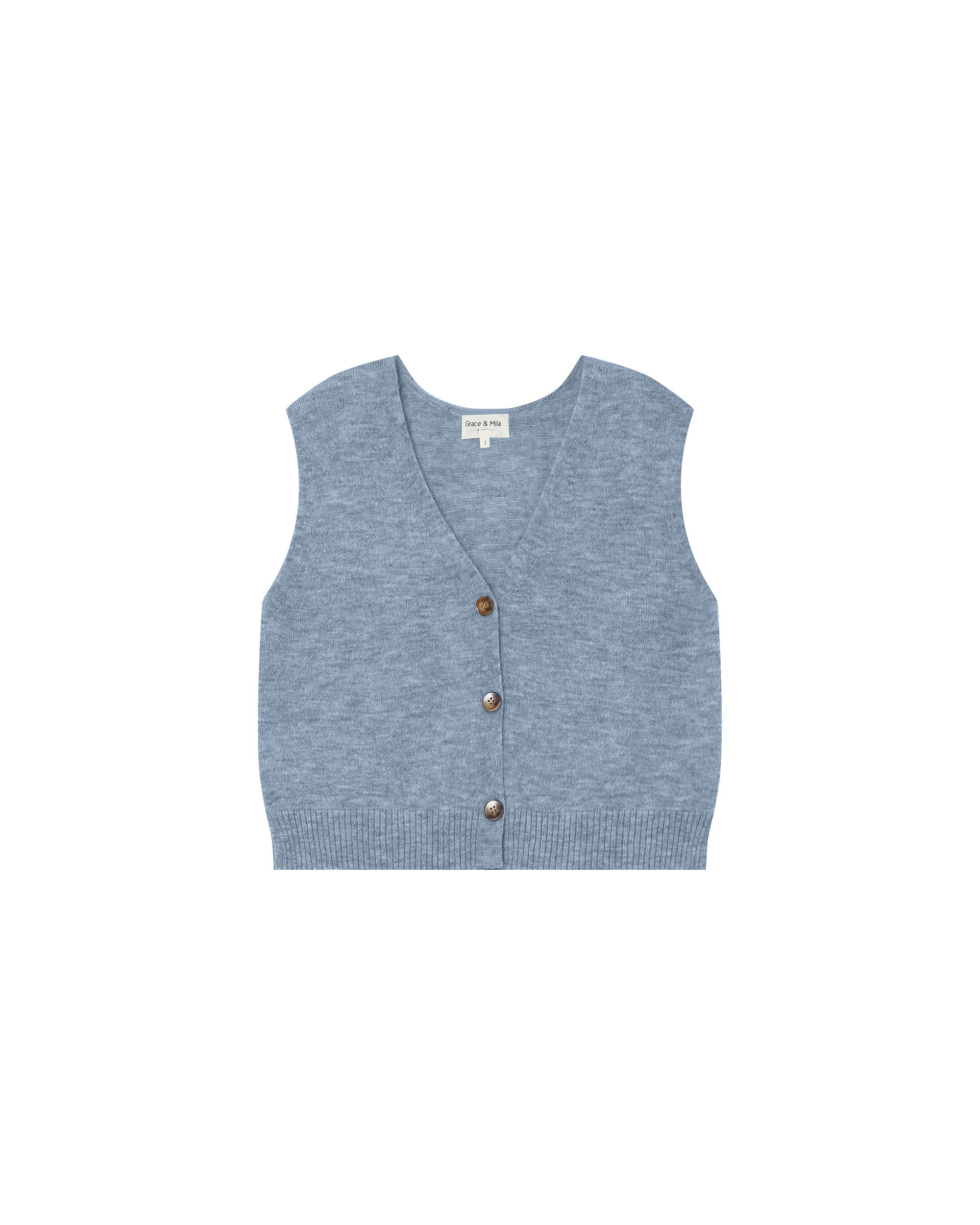 Cardigan Sans Manches Bleuet Santa - Image 6