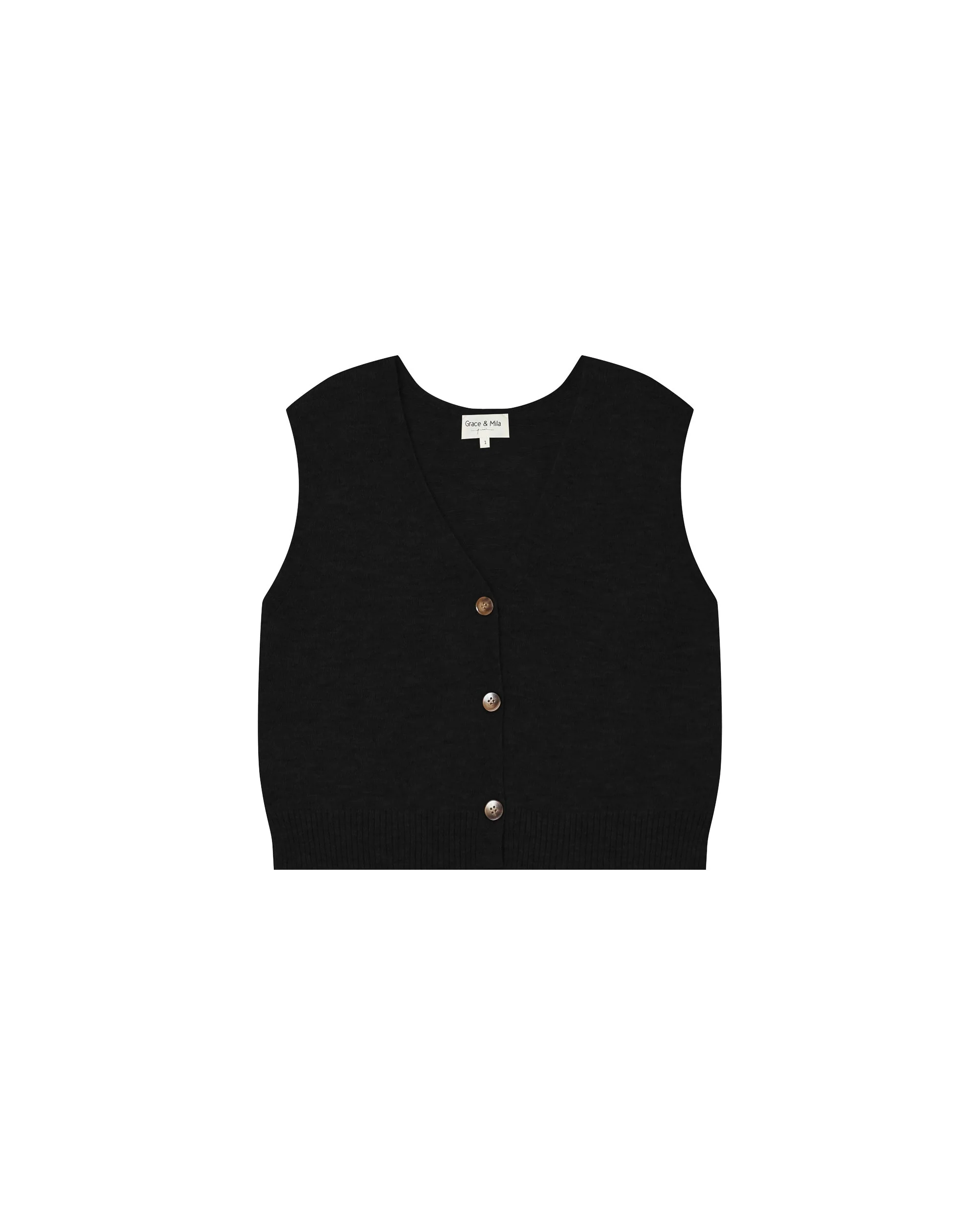 Cardigan Sans Manches Chocolat Santa - Image 5