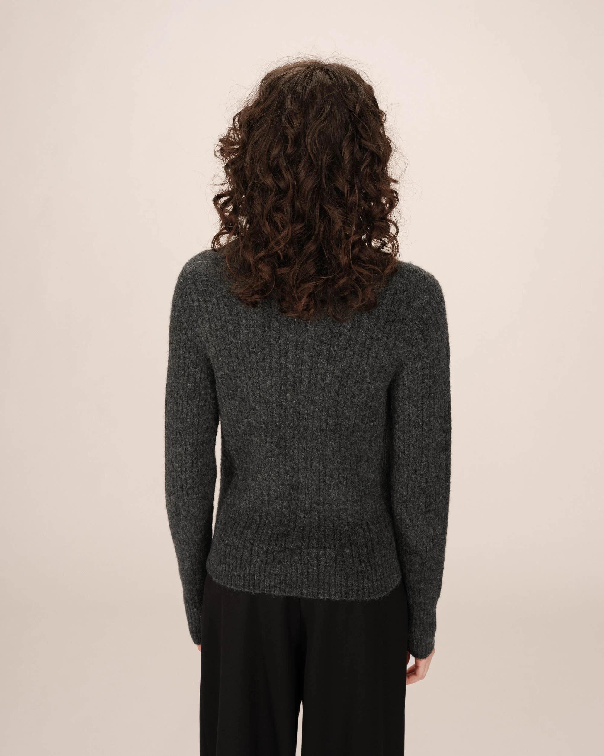 Cardigan Tricote Anthracite Samso - Image 4