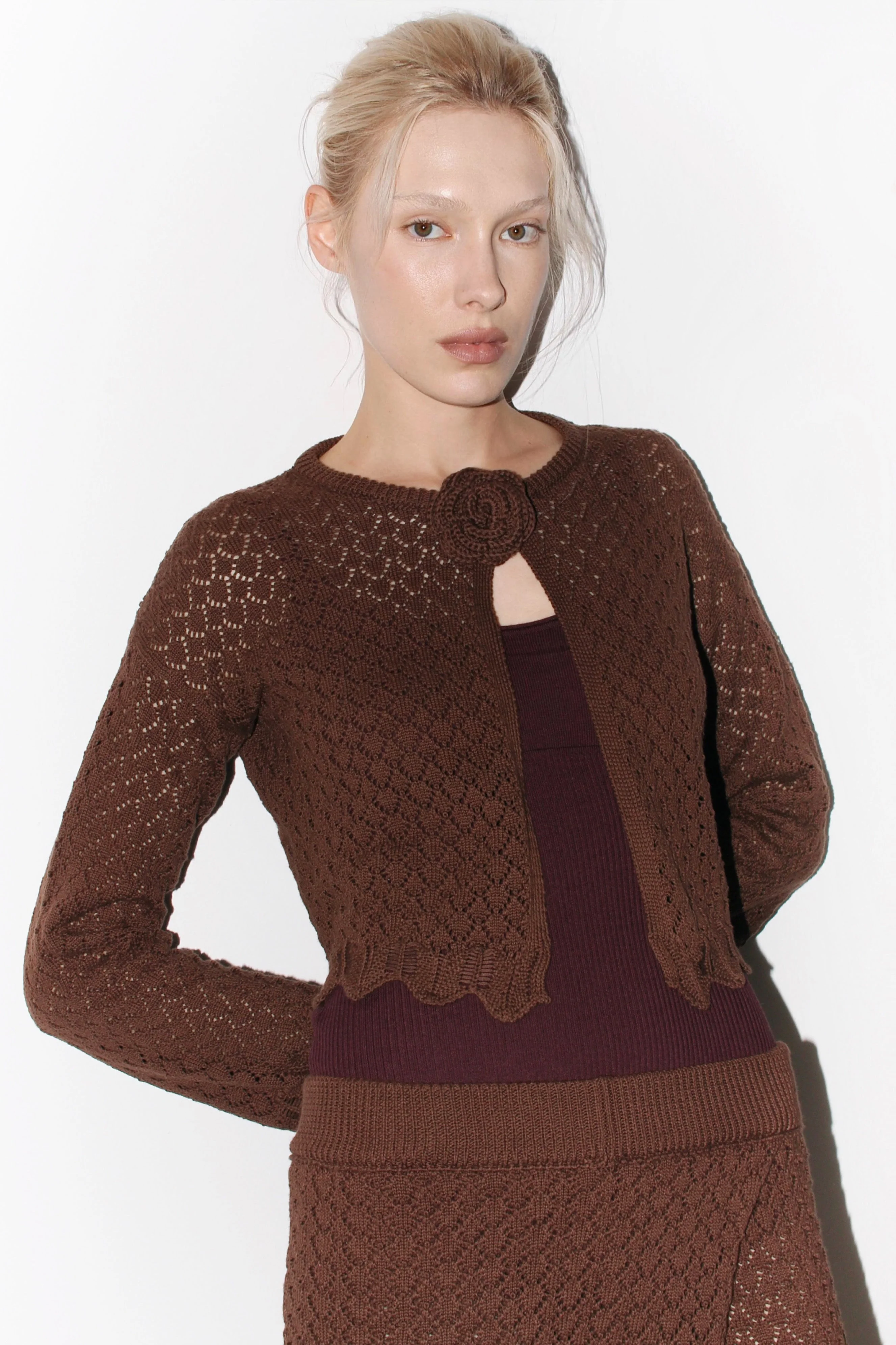 Cardigan Carolina - Brown - Image 3
