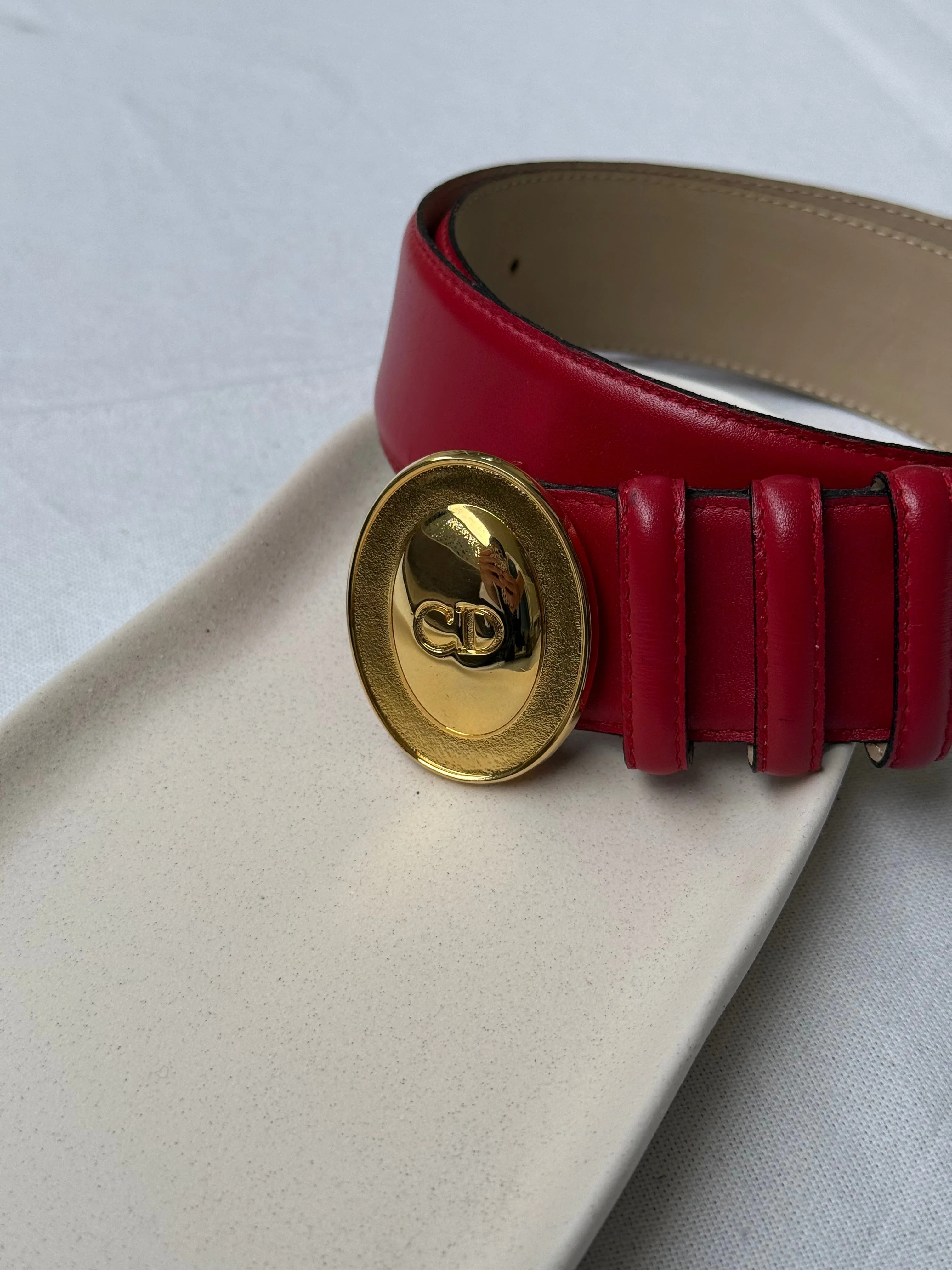 Ceinture Dior Vintage - Boucle Cd - Image 3