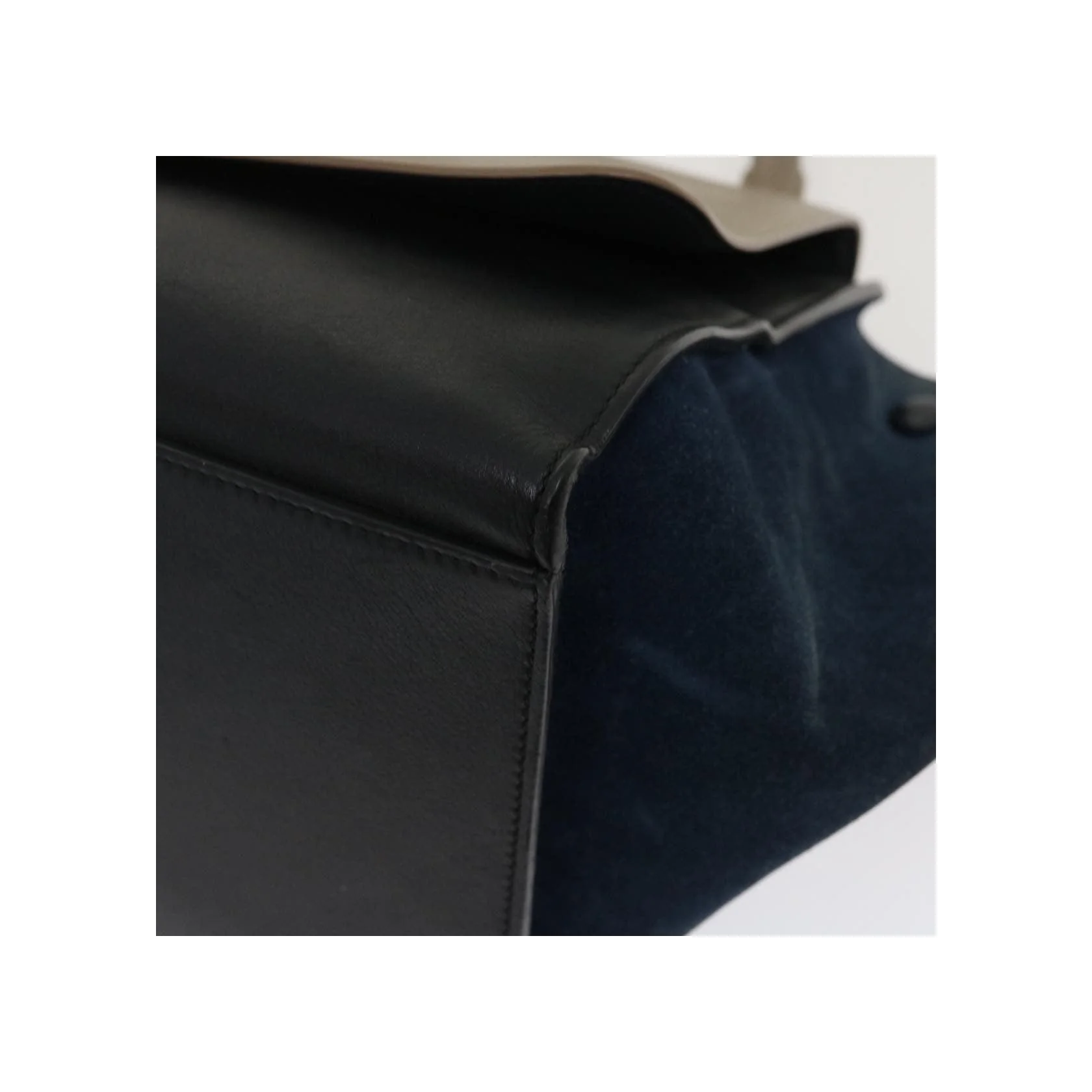Sac Trapèze Celine Bicolore - Navy - Image 11