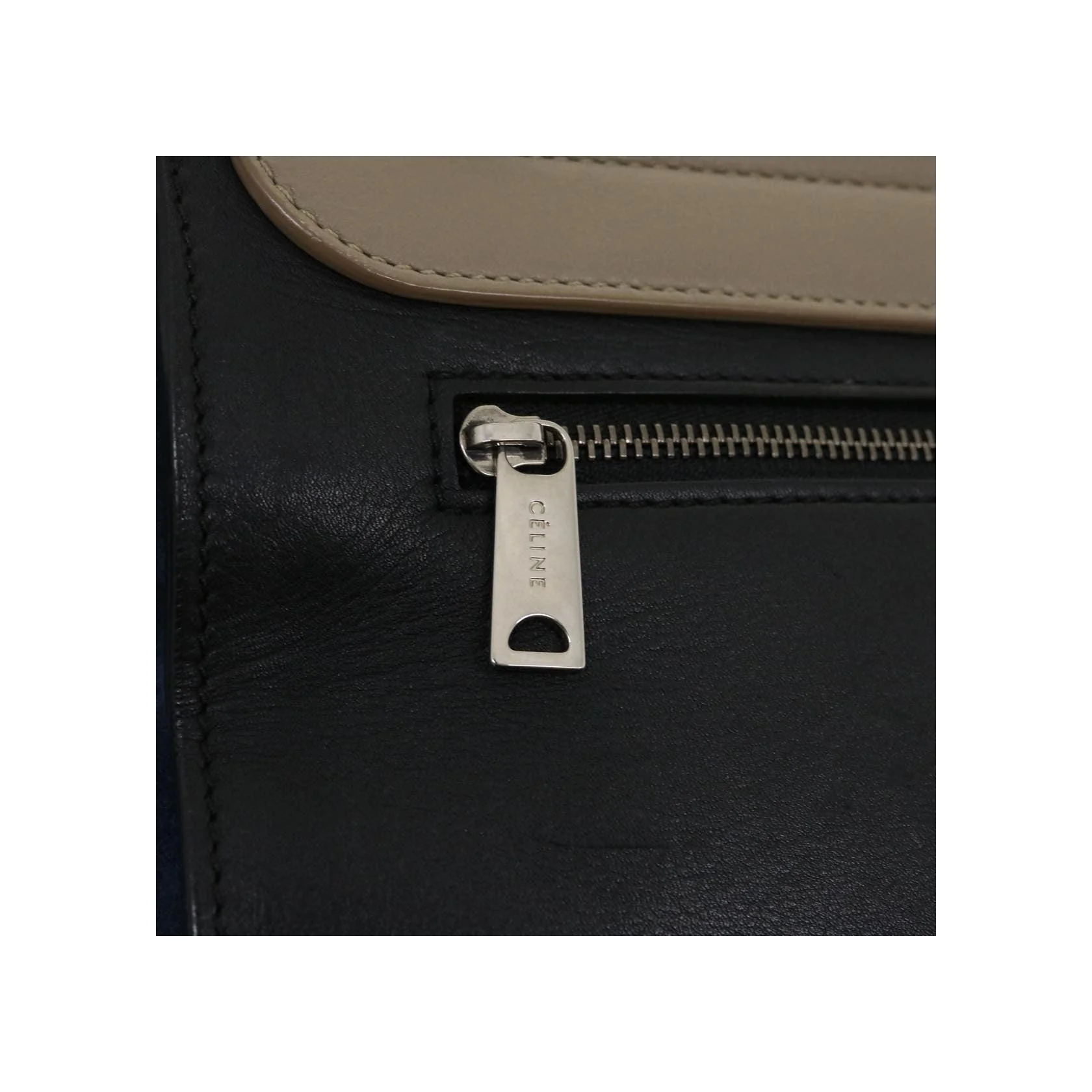 Sac Trapèze Celine Bicolore - Navy - Image 13