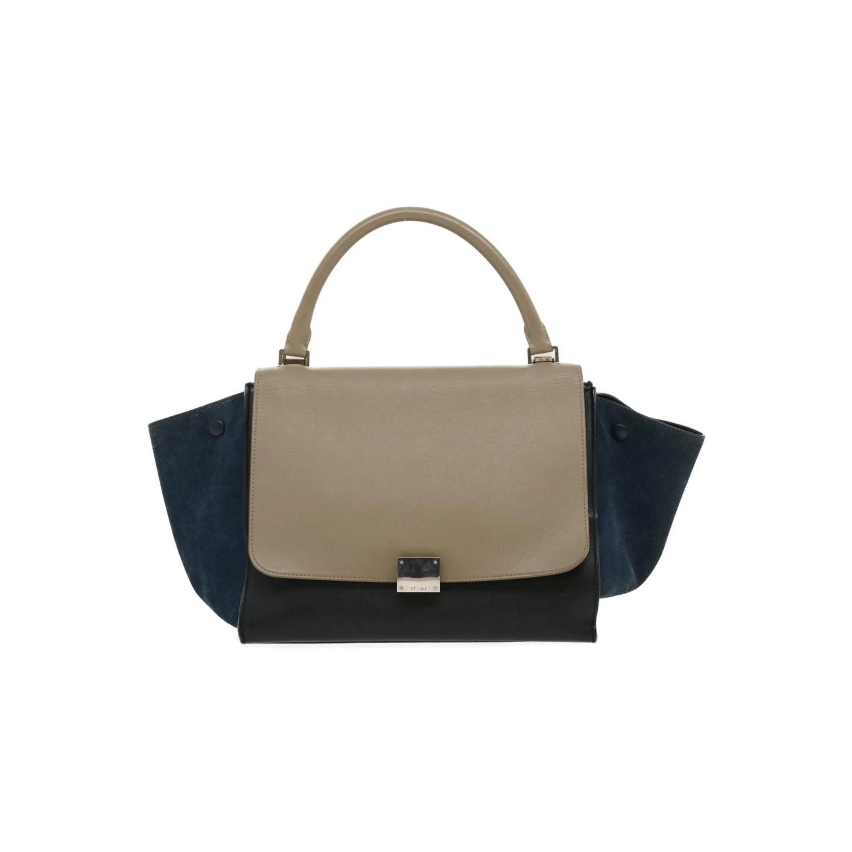 Sac Trapèze Celine Bicolore - Navy - Image 18