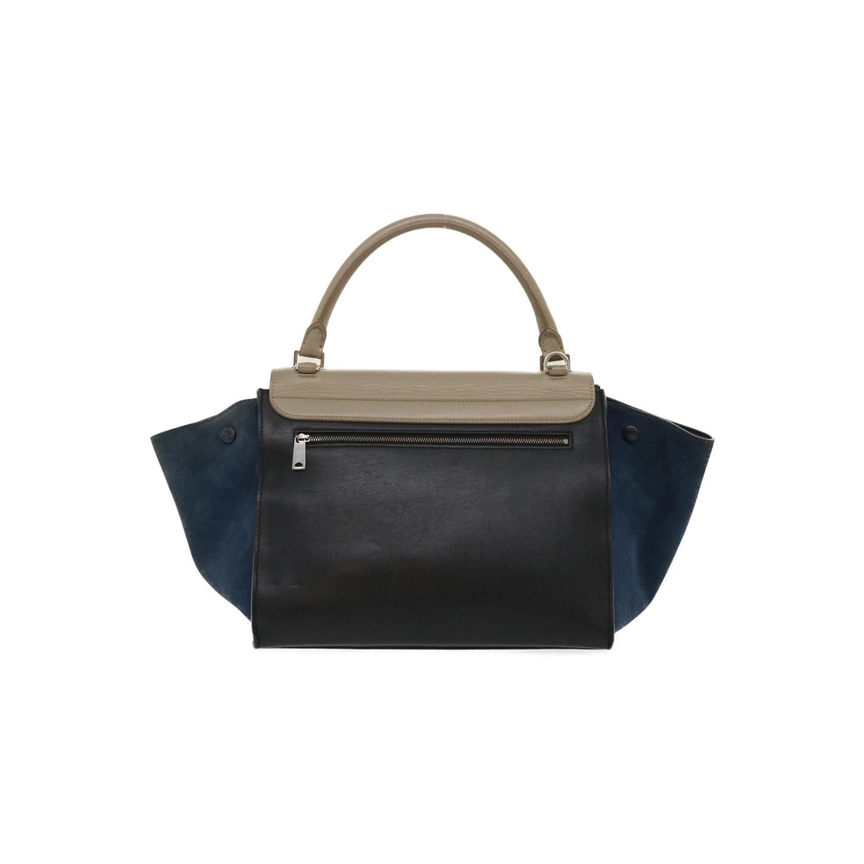 Sac Trapèze Celine Bicolore - Navy - Image 2