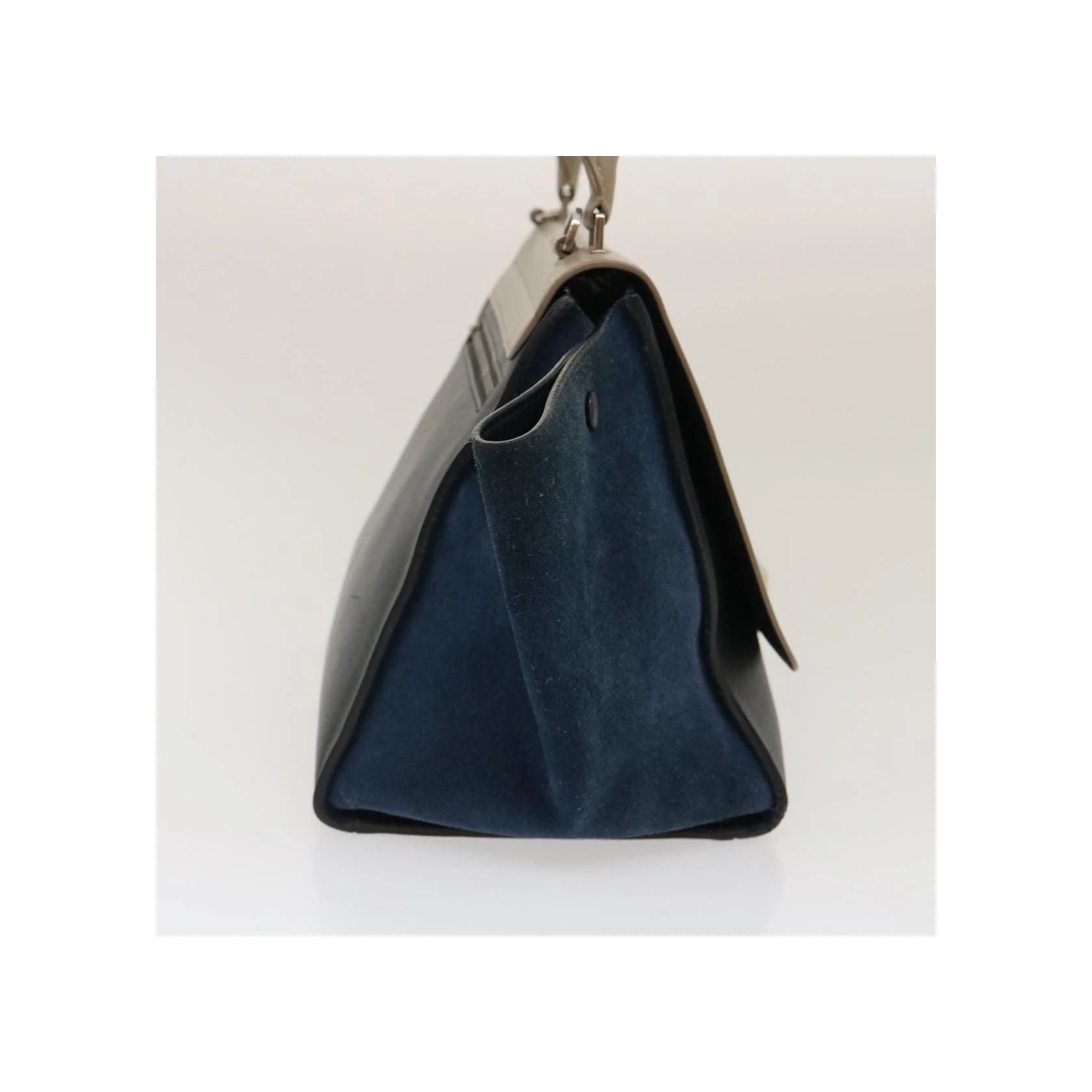 Sac Trapèze Celine Bicolore - Navy - Image 4