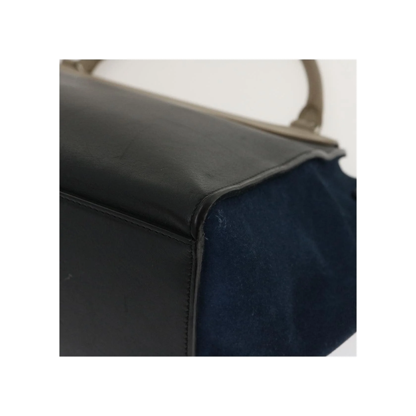 Sac Trapèze Celine Bicolore - Navy - Image 9
