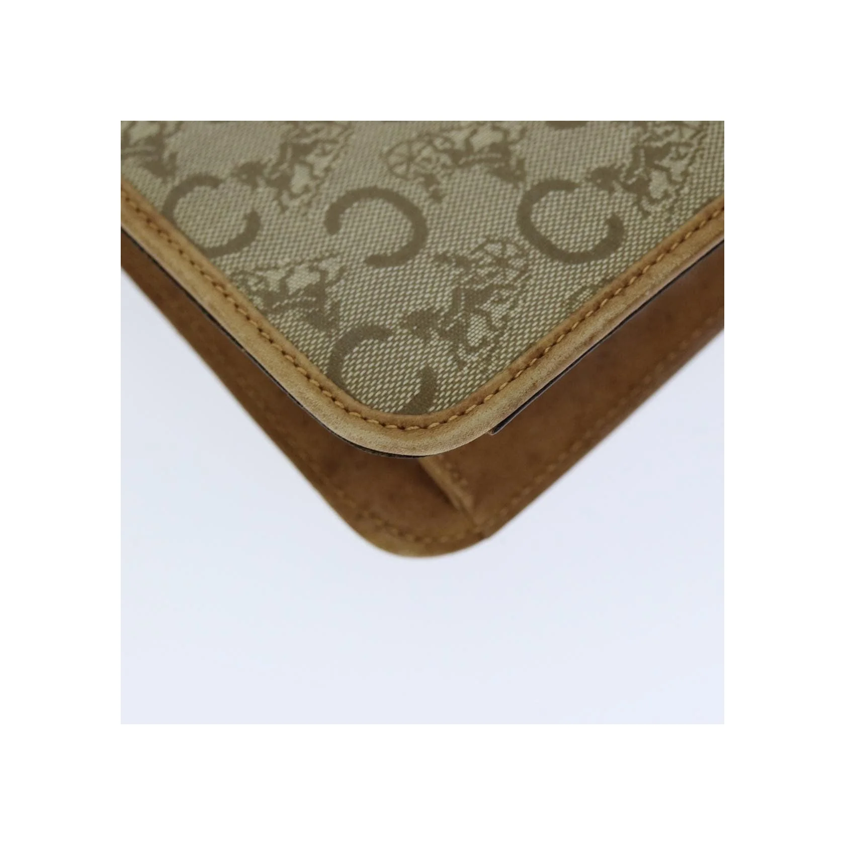 Sac À Bandoulière Celine C Macadam - Beige - Image 11
