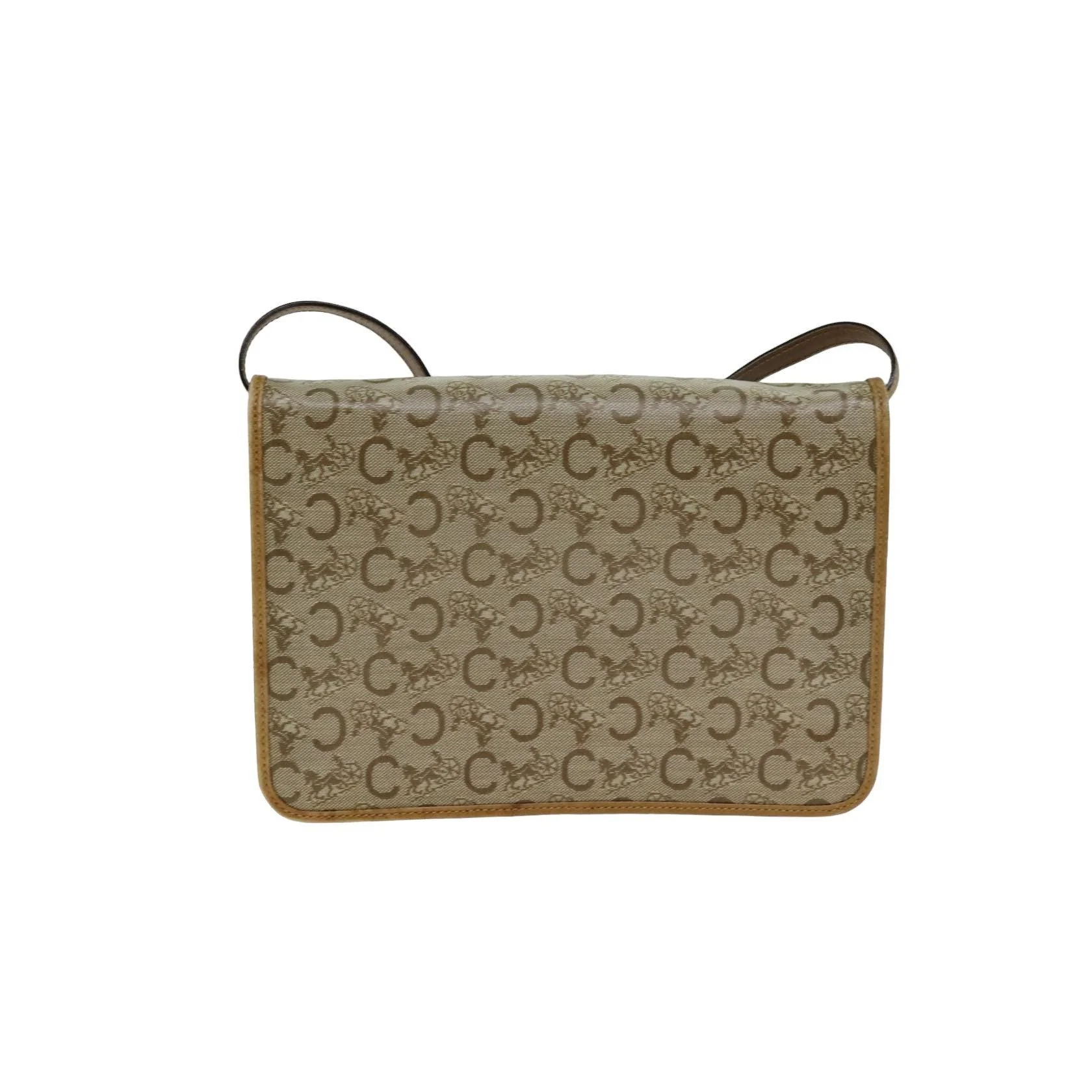 Sac À Bandoulière Celine C Macadam - Beige - Image 2