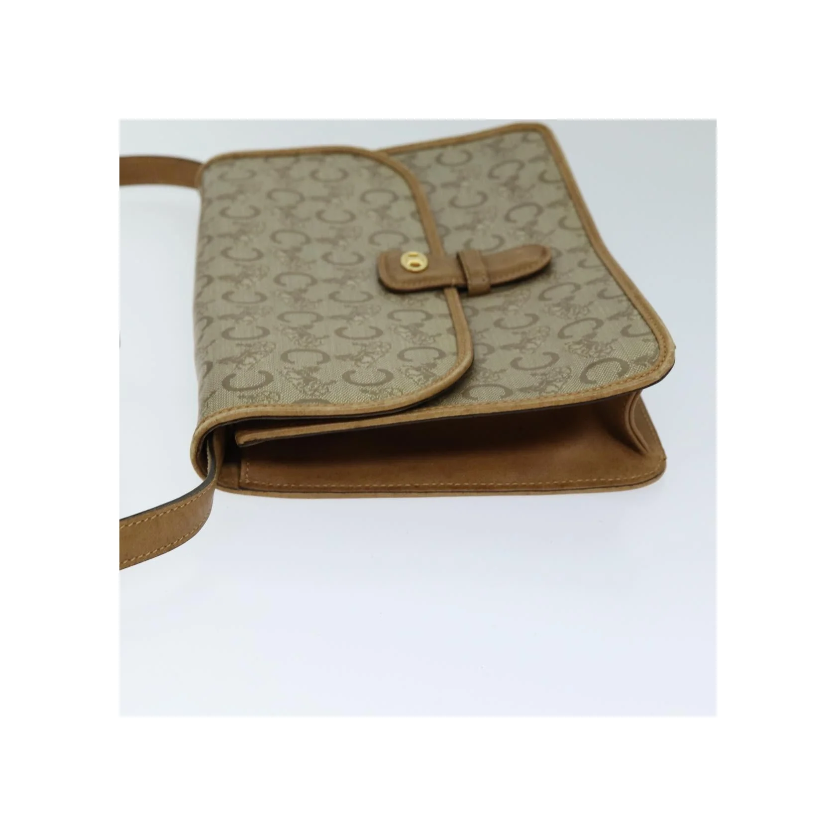 Sac À Bandoulière Celine C Macadam - Beige - Image 4