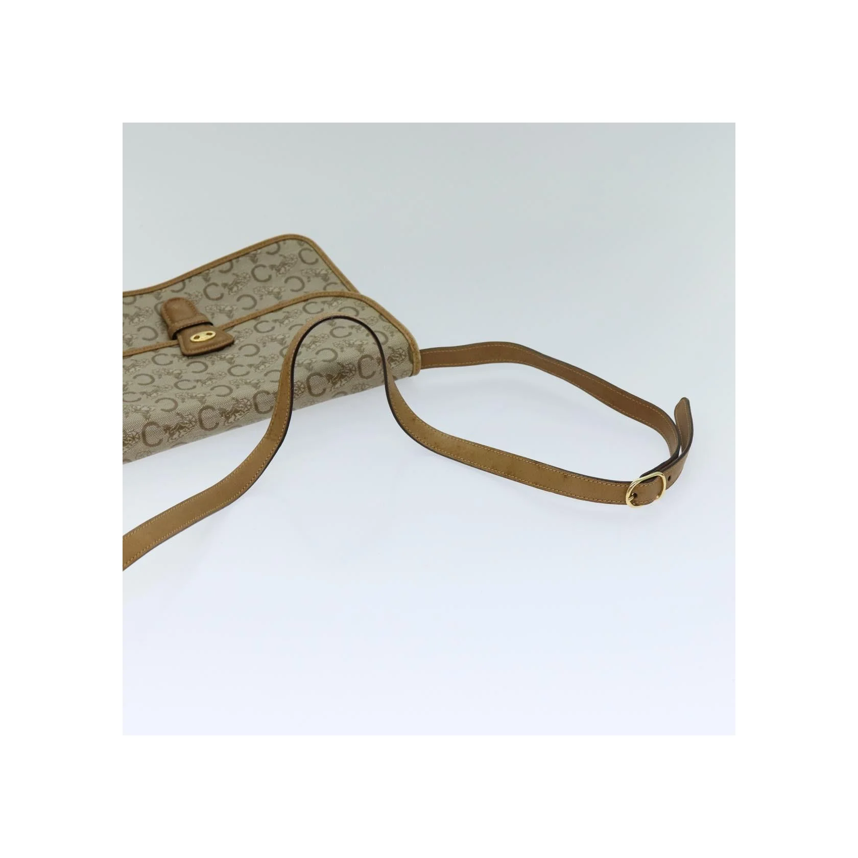 Sac À Bandoulière Celine C Macadam - Beige - Image 7