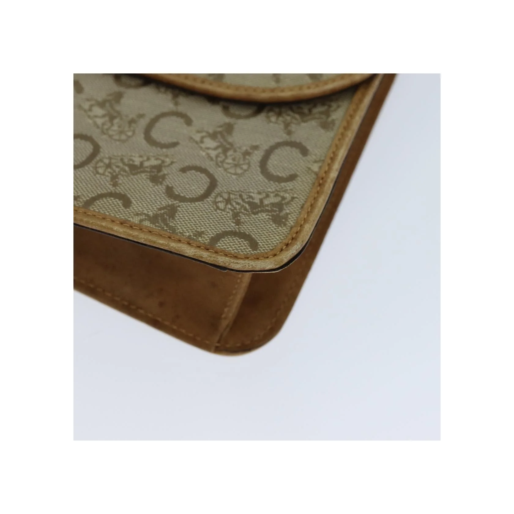 Sac À Bandoulière Celine C Macadam - Beige - Image 8