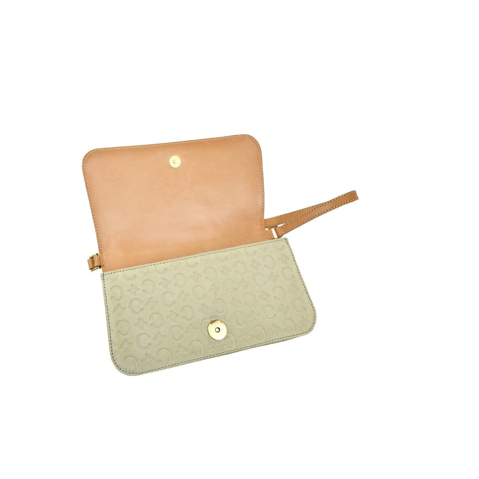 Sac À Bandoulière Celine C Macadam - Beige - Image 10