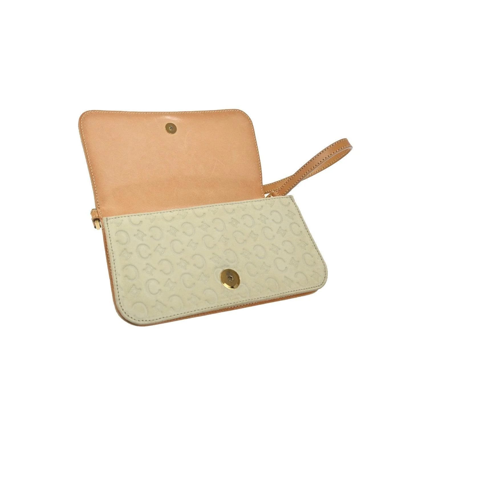 Sac À Bandoulière Celine C Macadam - Beige - Image 11