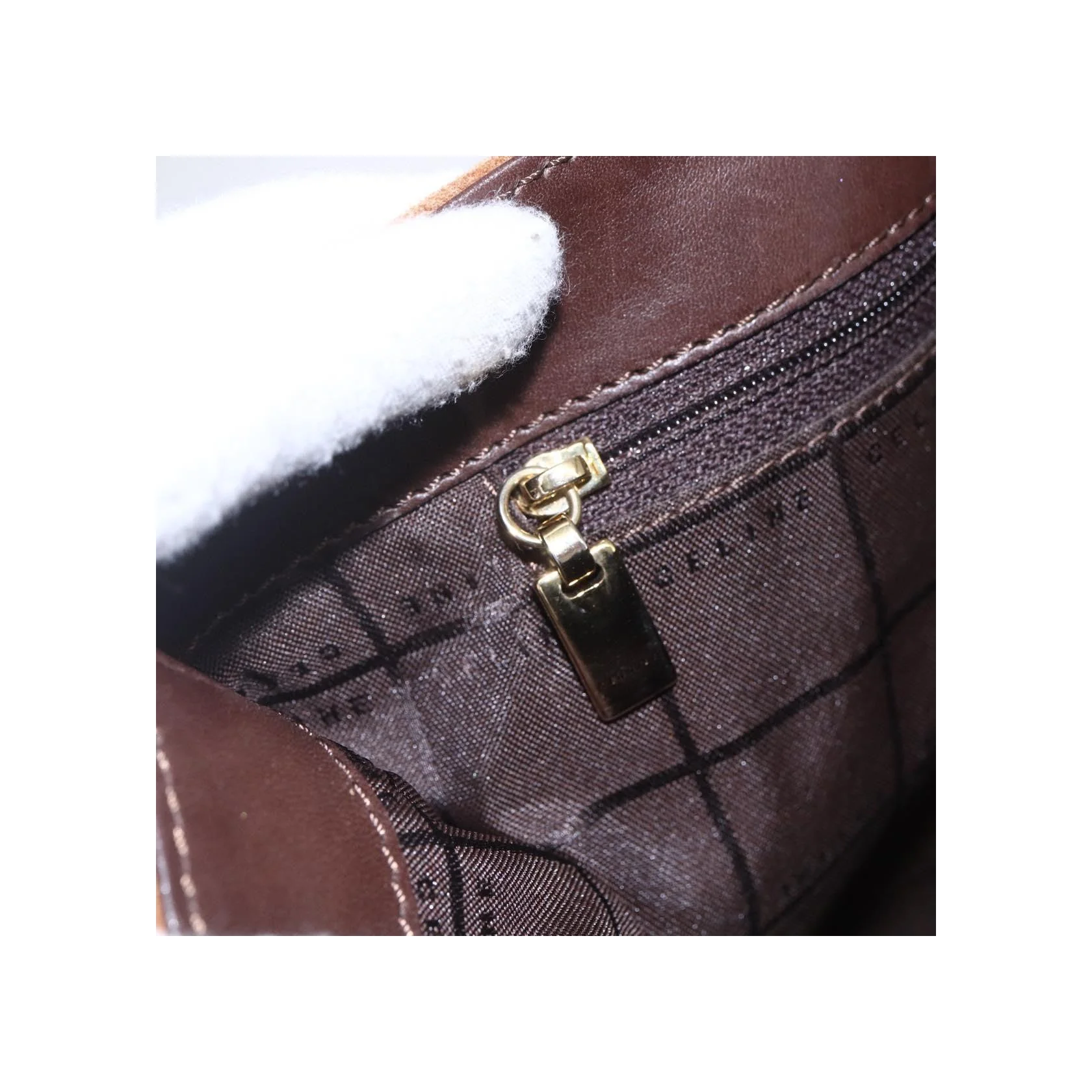 Sac À Bandoulière Celine C Macadam - Beige - Image 13