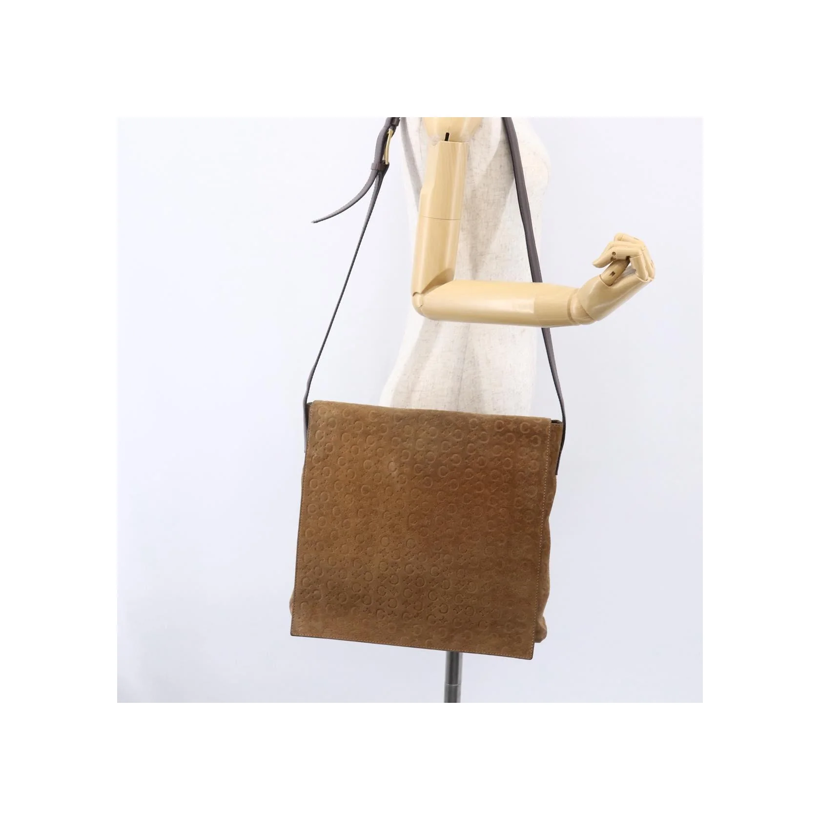 Sac À Bandoulière Celine C Macadam - Beige - Image 14