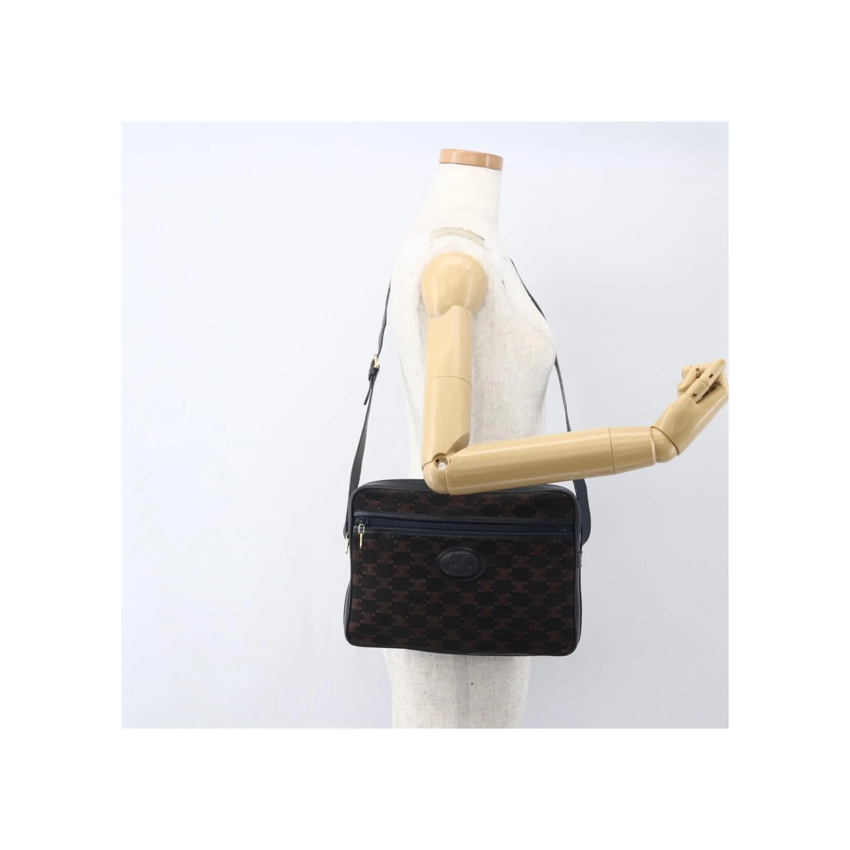 Sac À Bandoulière Celine C Macadam - Navy - Image 11