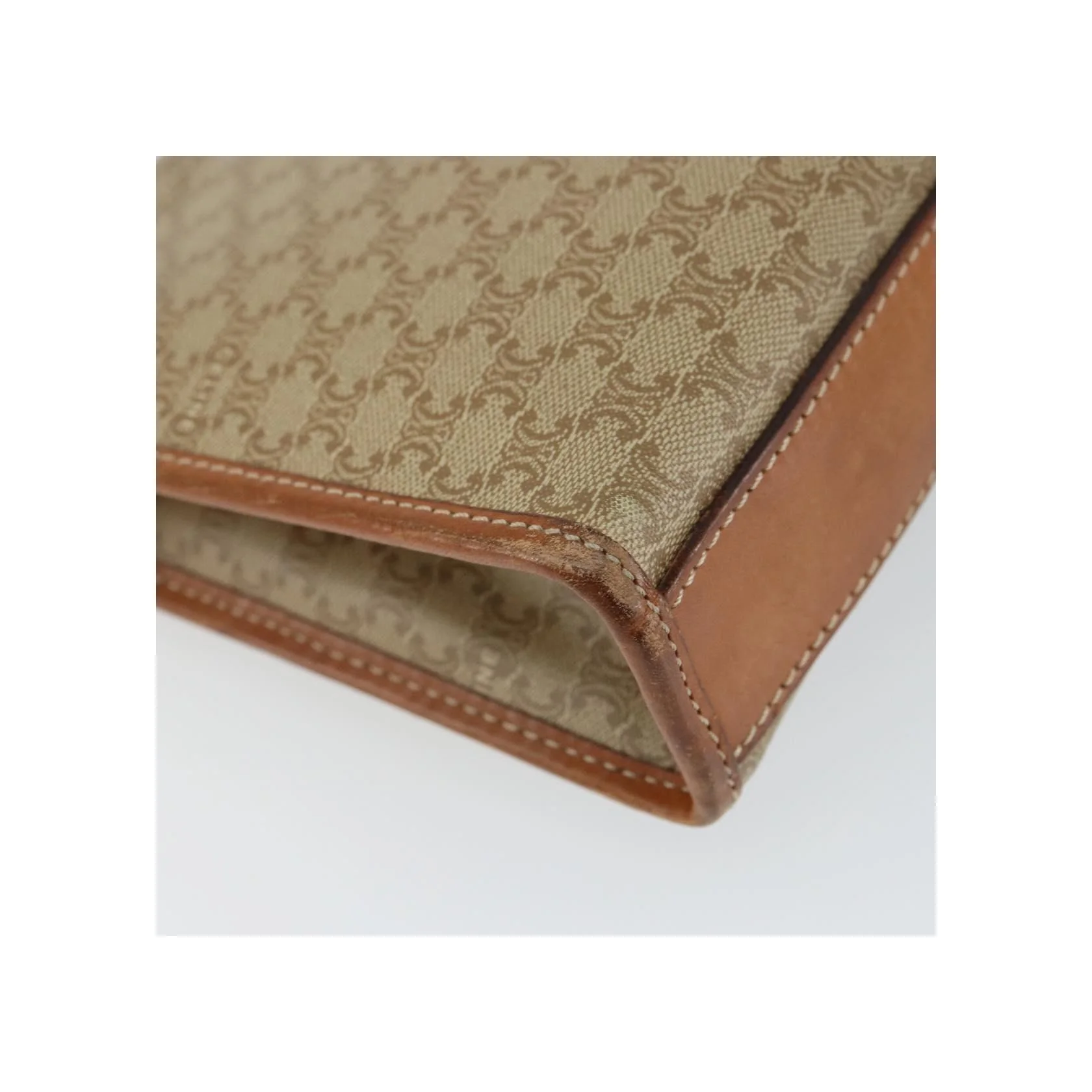 Pochette Celine Circle Logo Macadam - Beige - Image 11