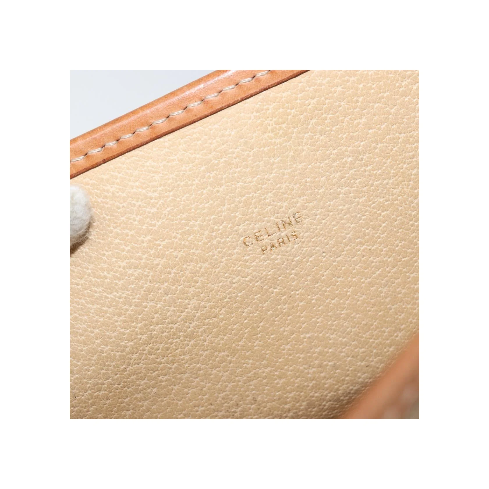 Pochette Celine Circle Logo Macadam - Beige - Image 6