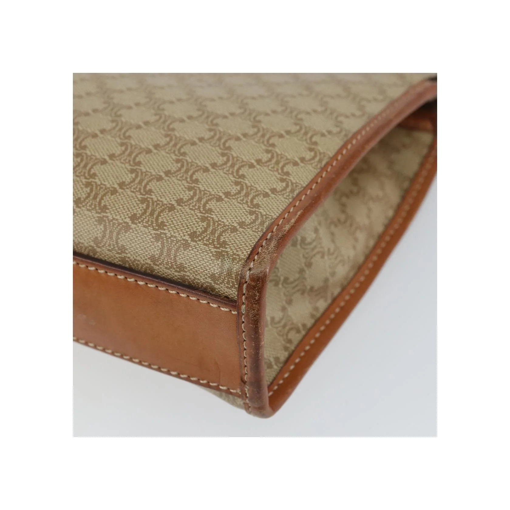 Pochette Celine Circle Logo Macadam - Beige - Image 8