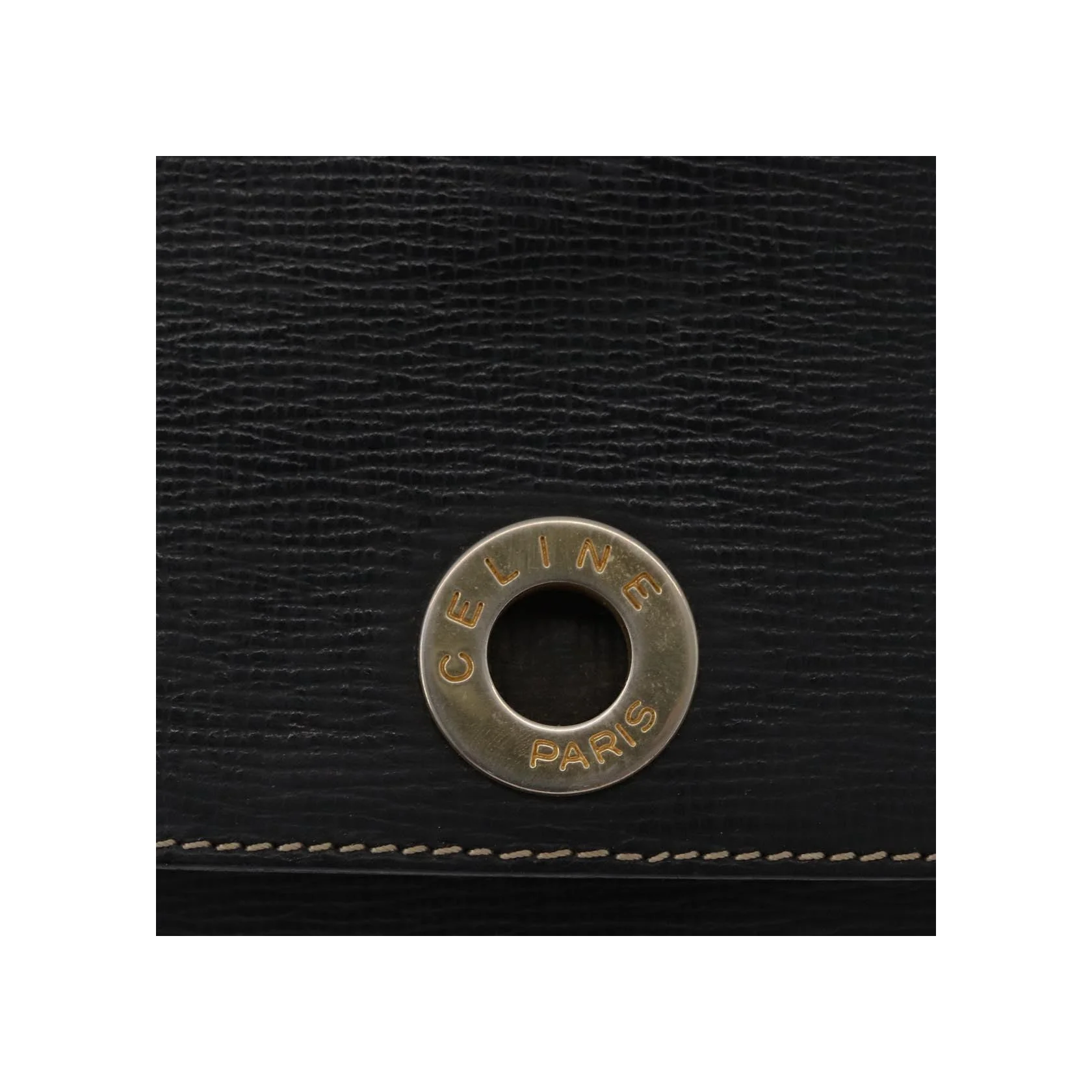 Sac À Bandoulière Celine Circle Logo - Black - Image 13