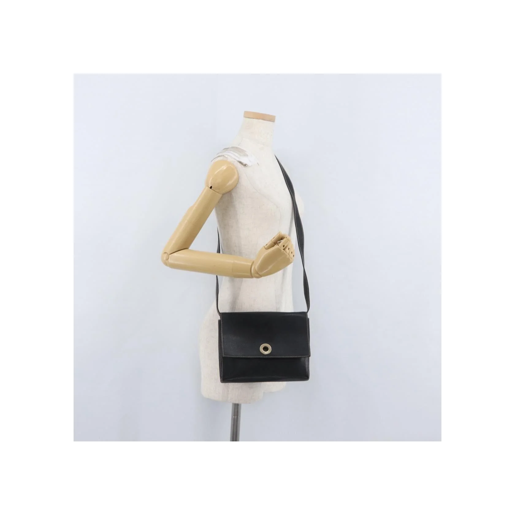 Sac À Bandoulière Celine Circle Logo - Black - Image 14