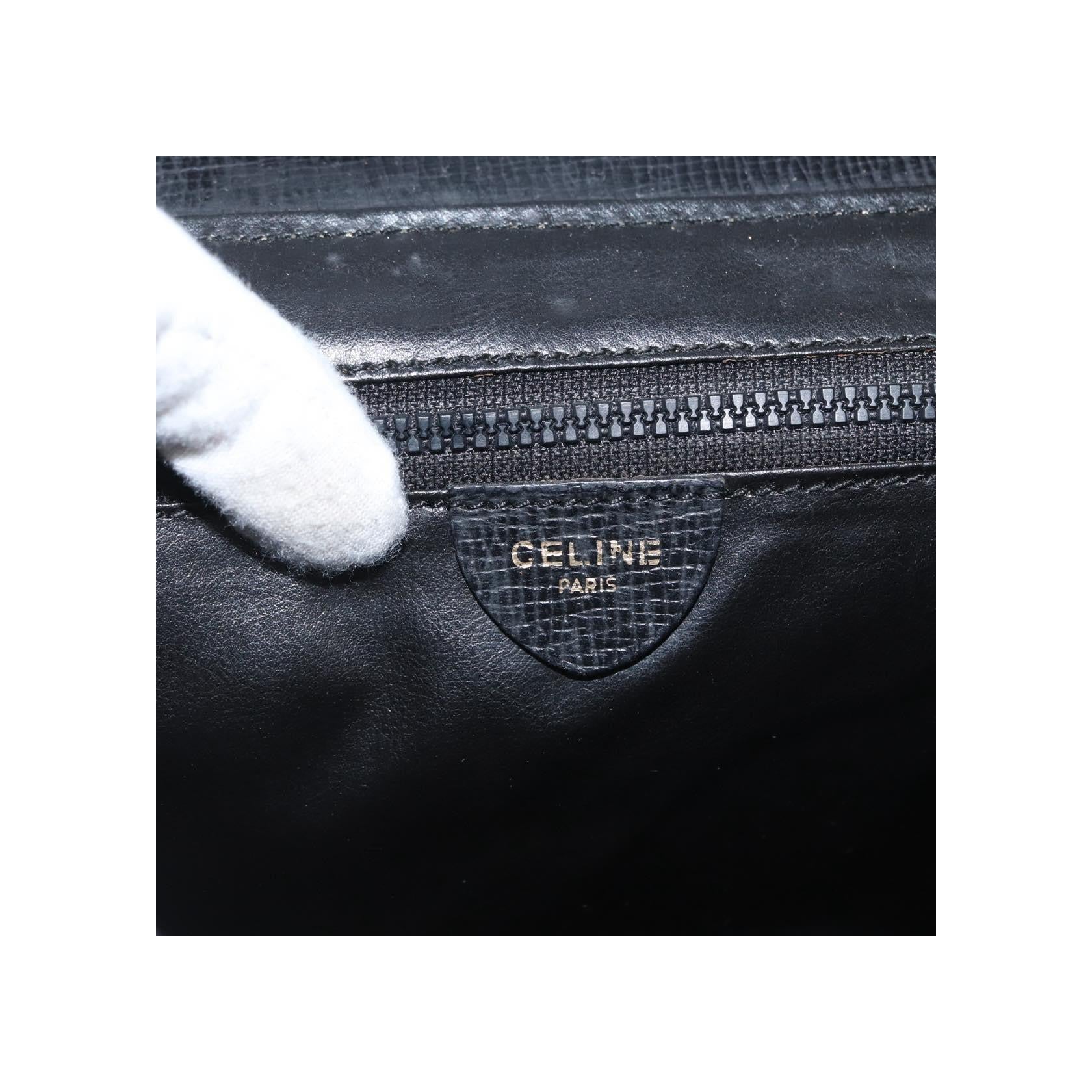Sac À Bandoulière Celine Circle Logo - Black - Image 6