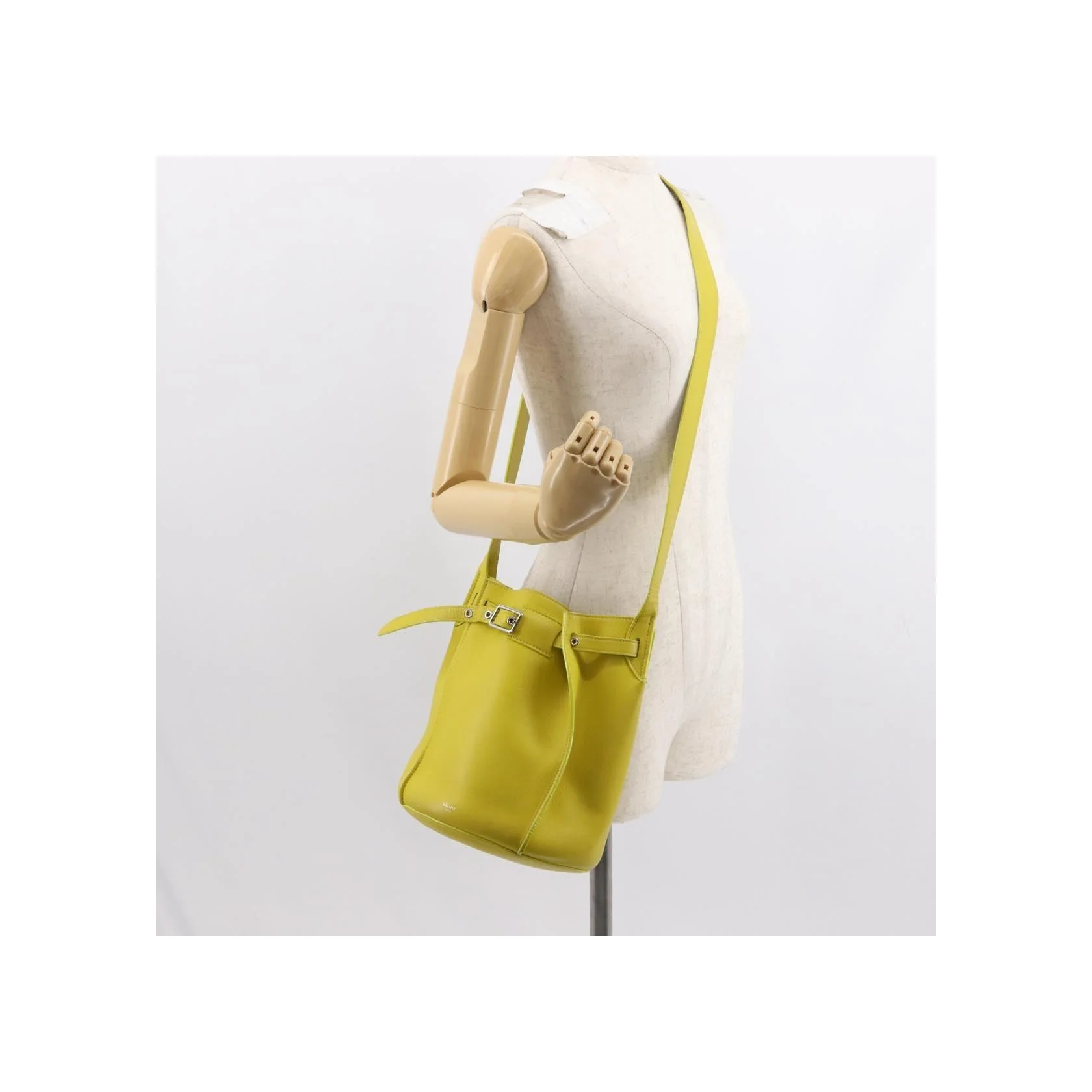 Grand Sac Seau Celine Longue Bandoulière - Yellow - Image 14