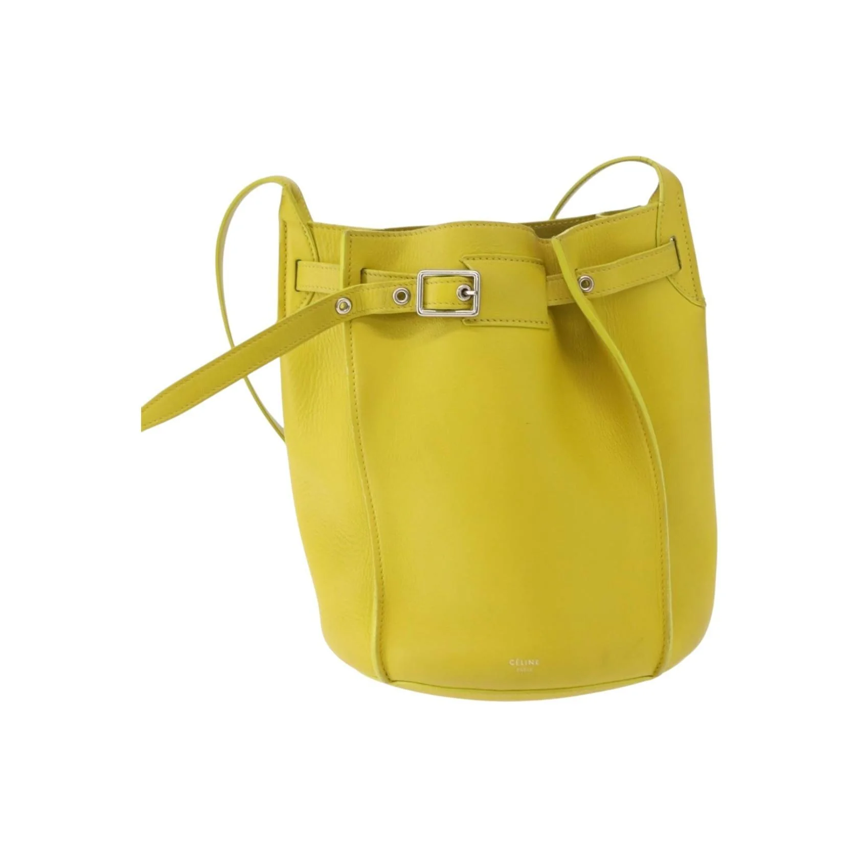 Grand Sac Seau Celine Longue Bandoulière - Yellow - Image 18