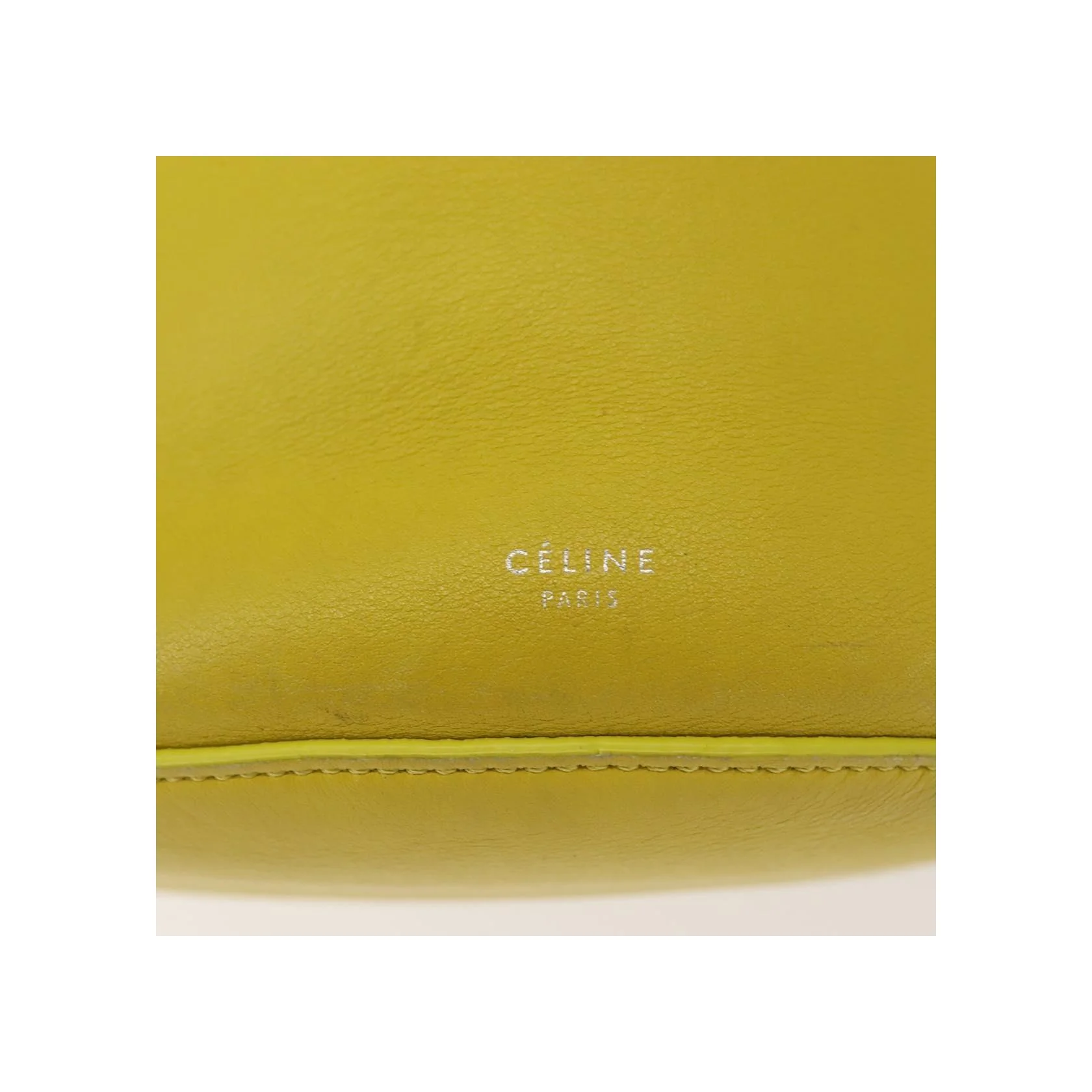 Grand Sac Seau Celine Longue Bandoulière - Yellow - Image 6