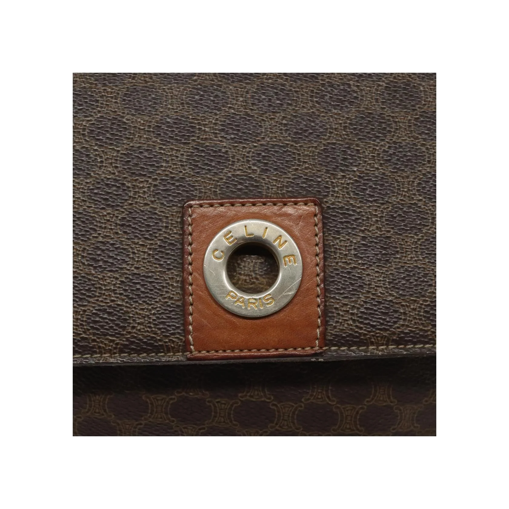 Sac À Bandoulière Celine Macadam - Brown - Image 12