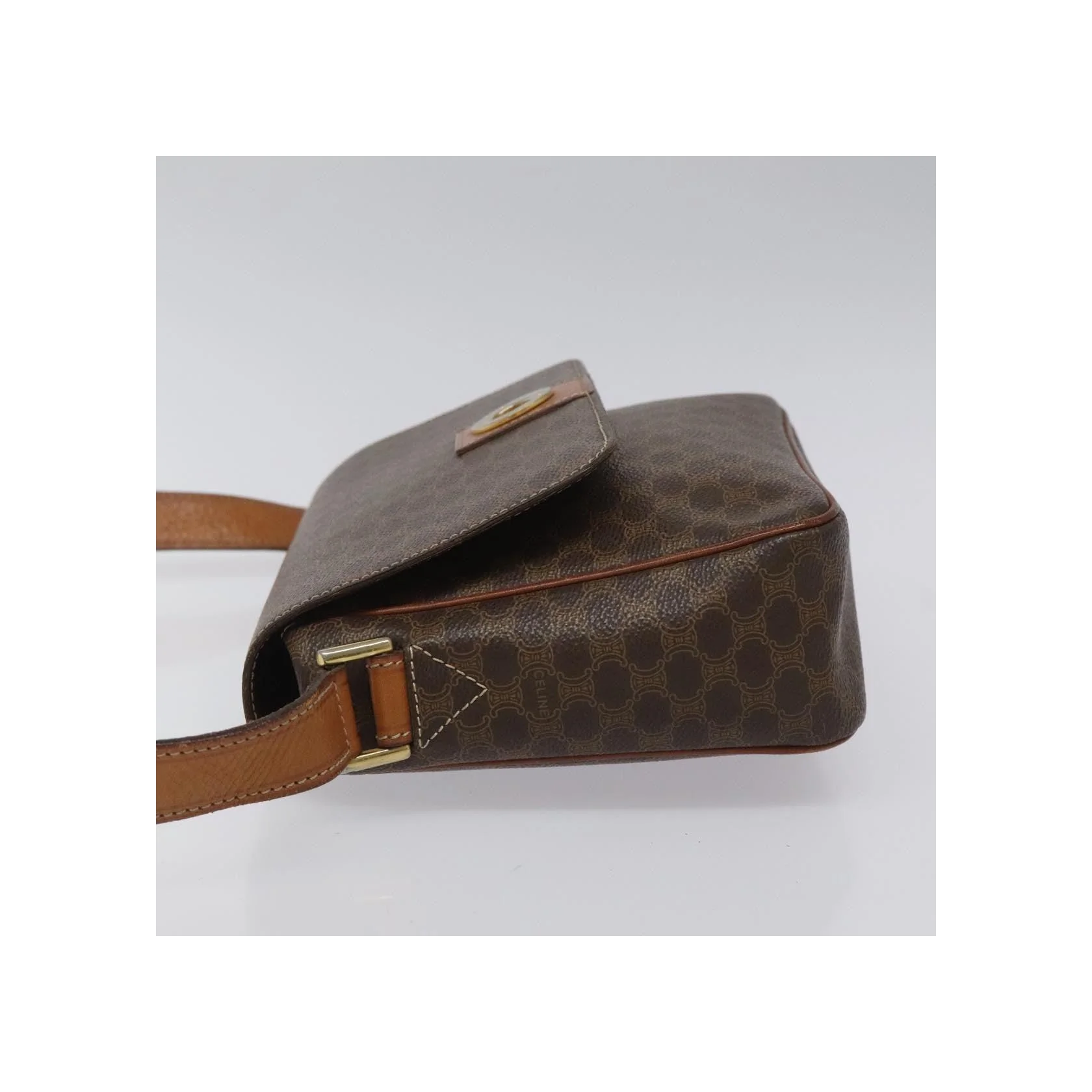 Sac À Bandoulière Celine Macadam - Brown - Image 4