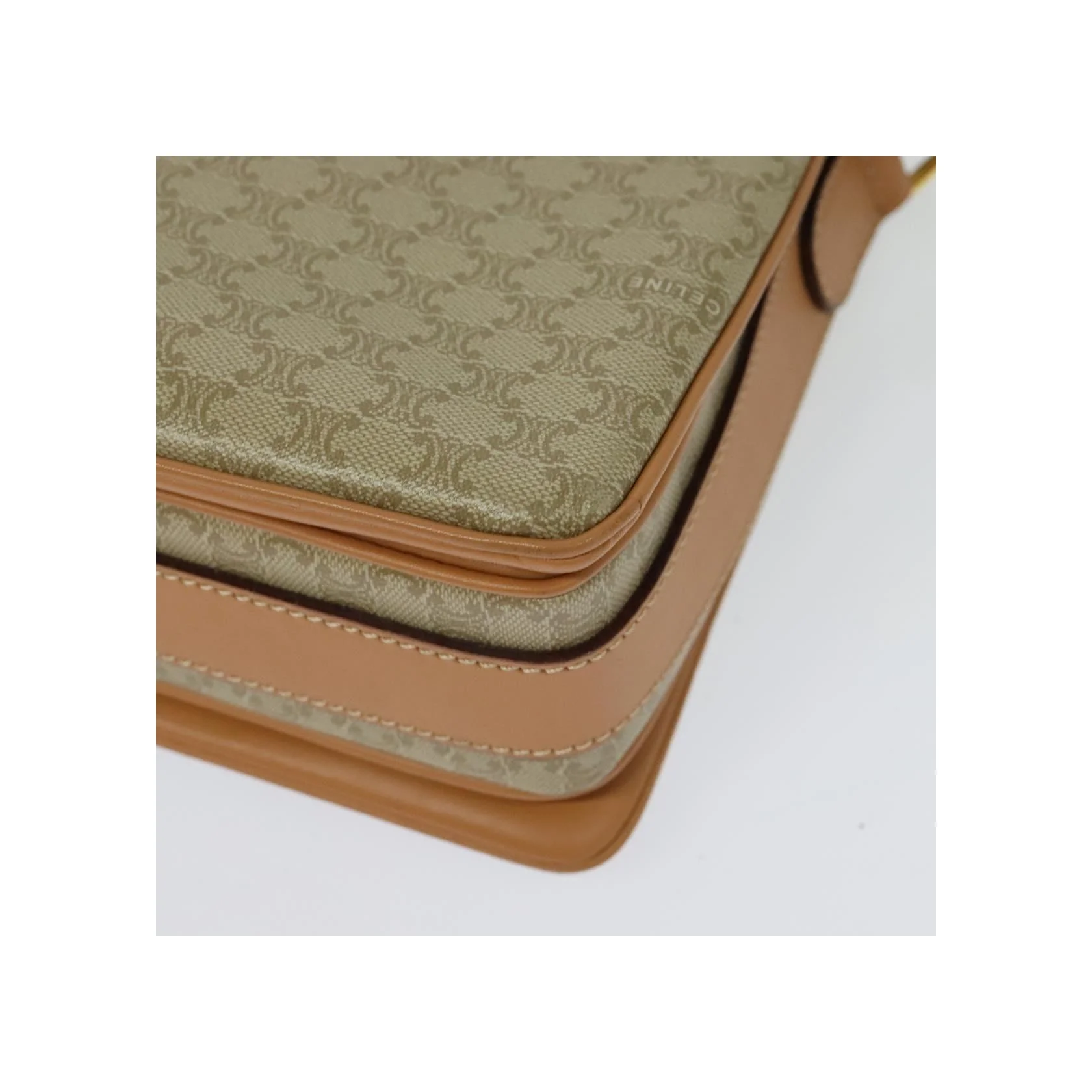Sac À Bandoulière Celine Macadam - Beige - Image 11