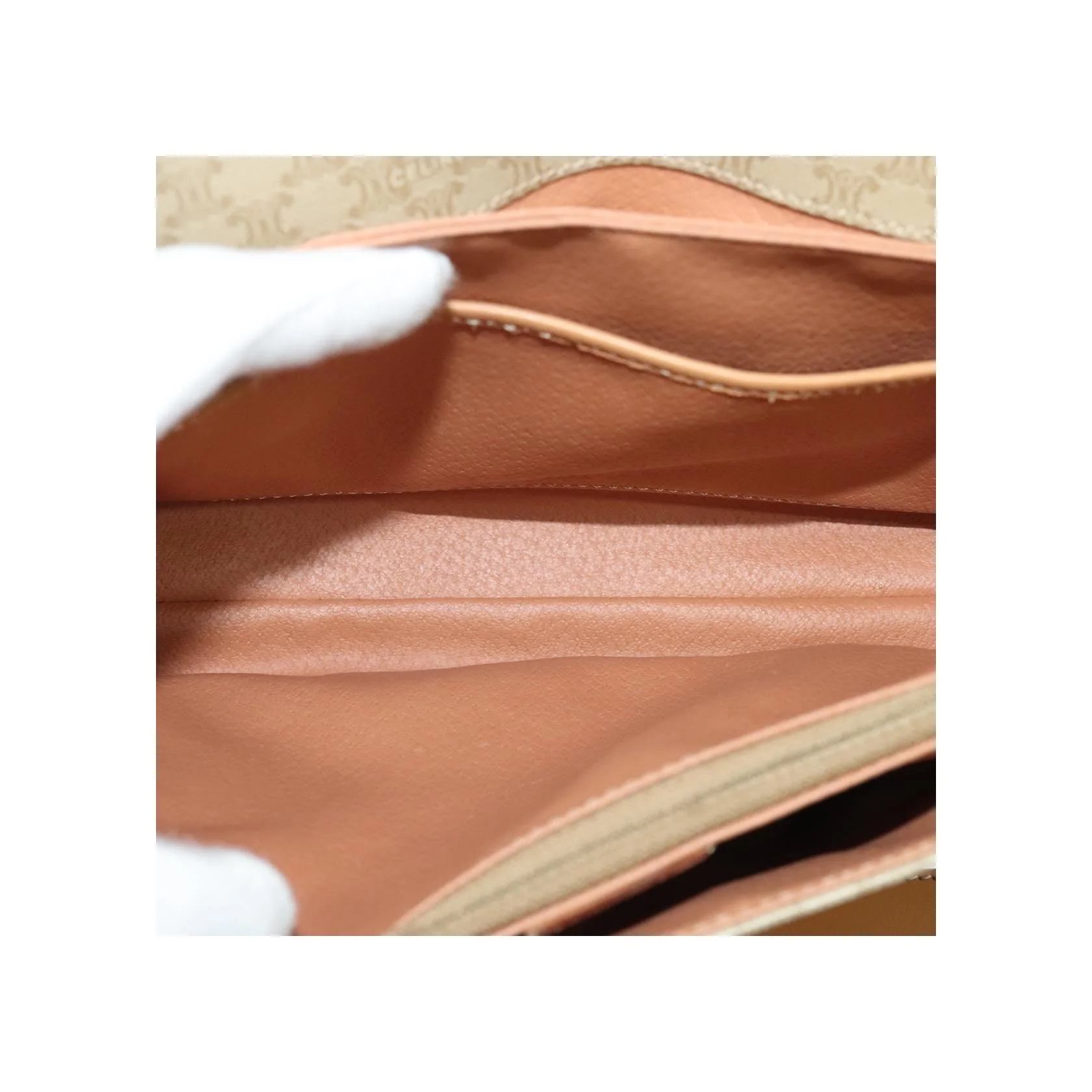 Sac À Bandoulière Celine Macadam - Beige - Image 5