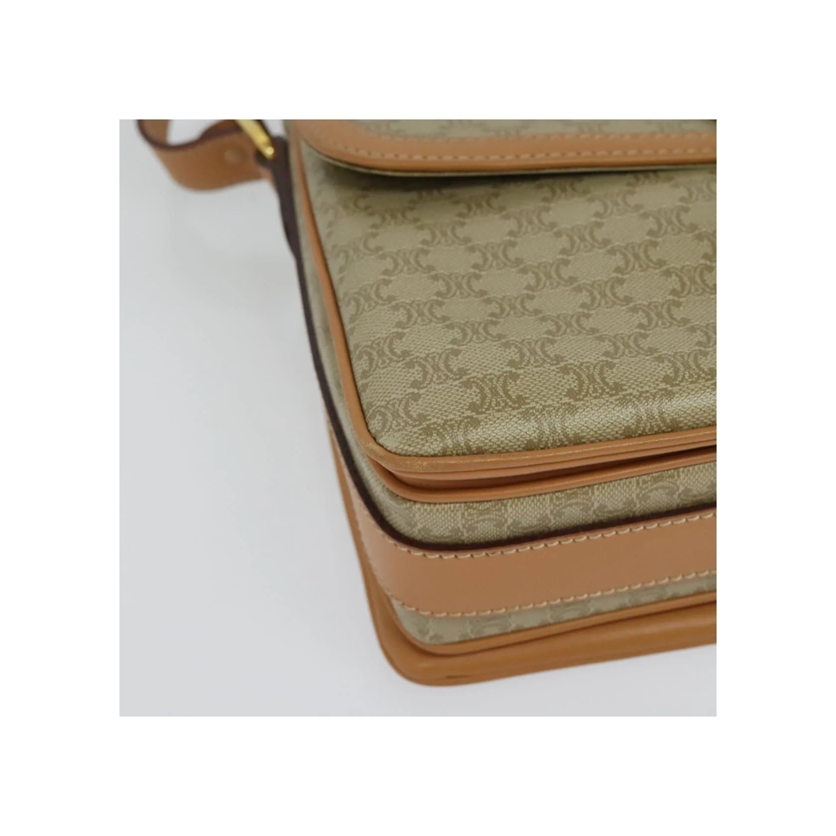 Sac À Bandoulière Celine Macadam - Beige - Image 8
