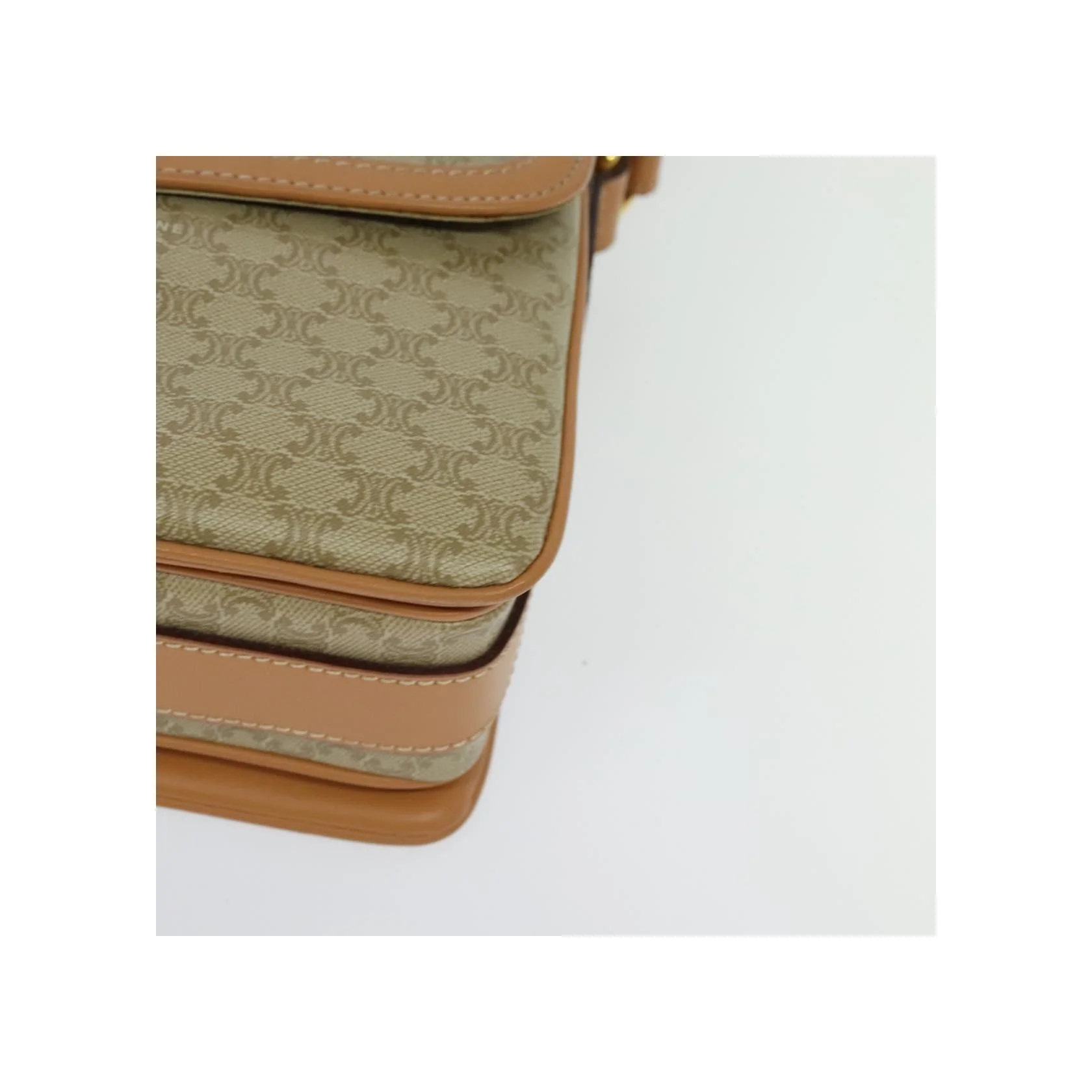 Sac À Bandoulière Celine Macadam - Beige - Image 9