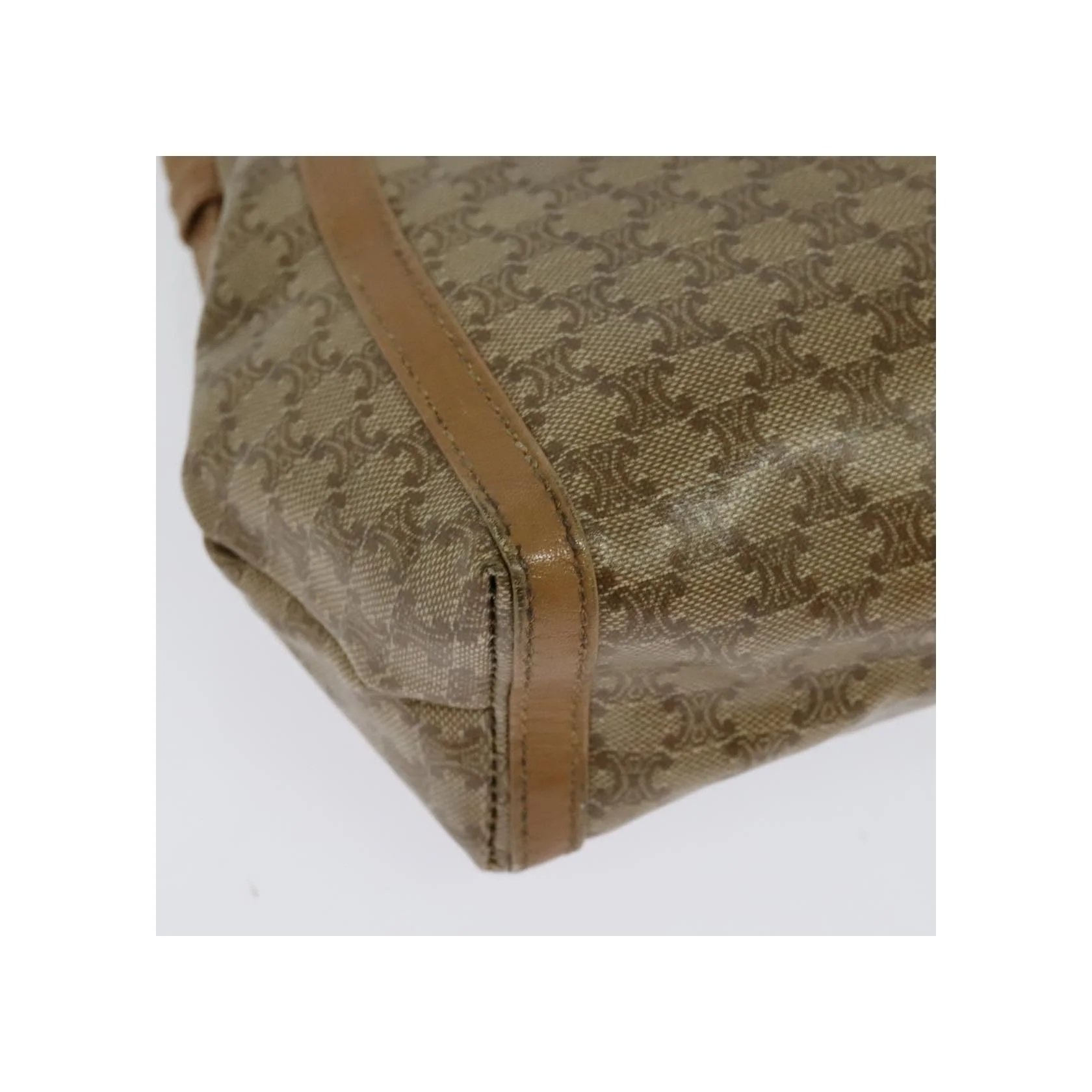 Sac À Bandoulière Celine Macadam - Beige - Image 15