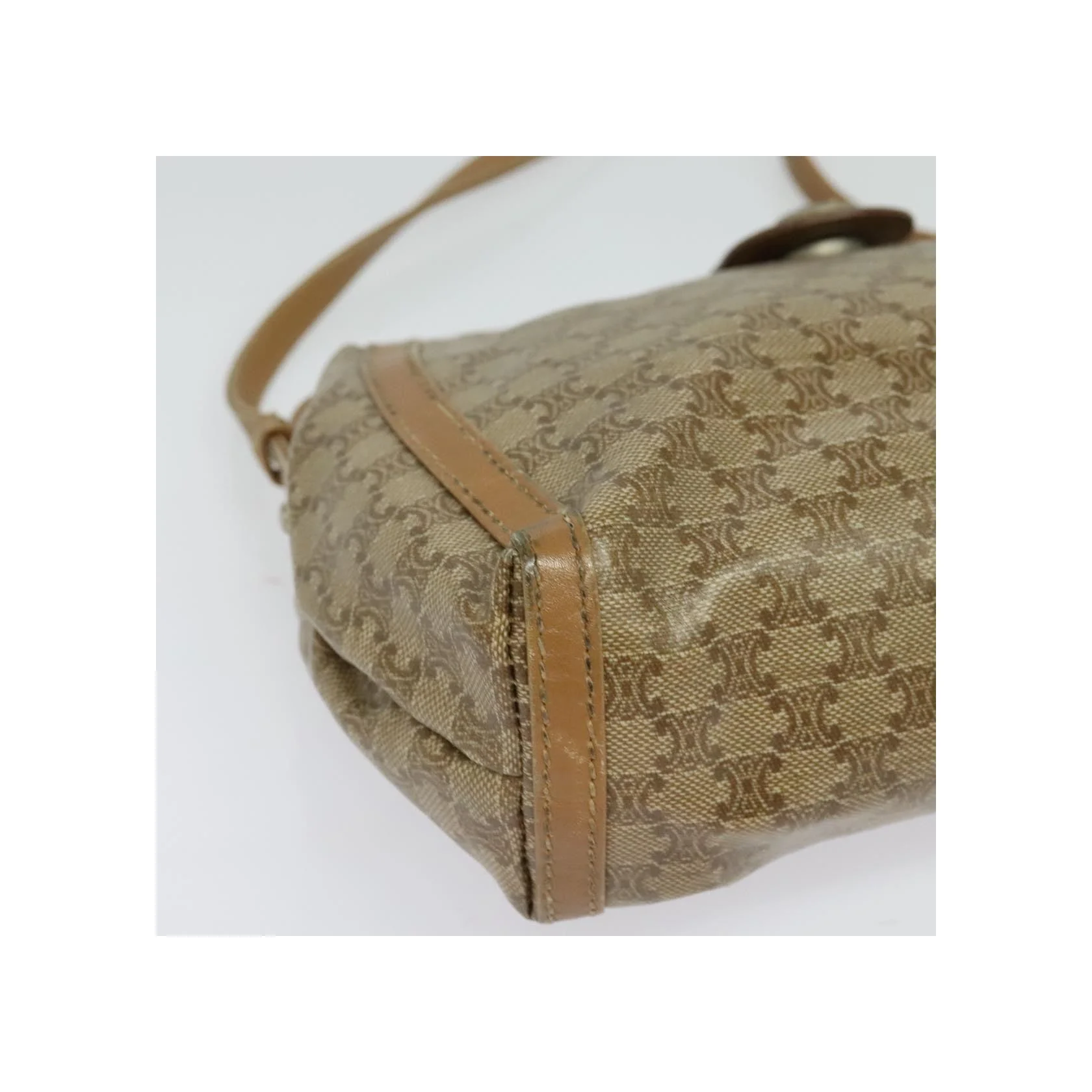 Sac À Bandoulière Celine Macadam - Beige - Image 9