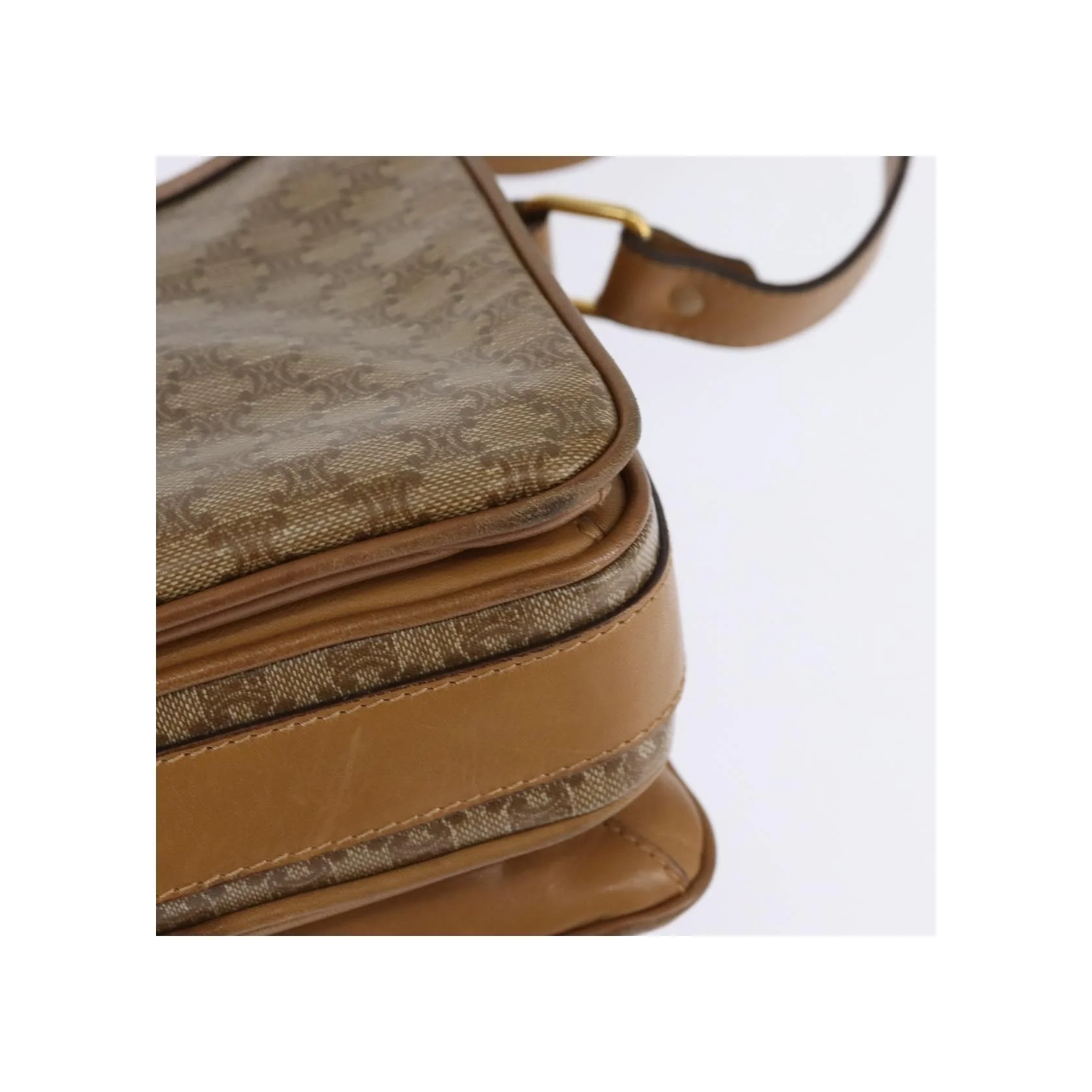 Sac À Bandoulière Celine Macadam - Beige - Image 10