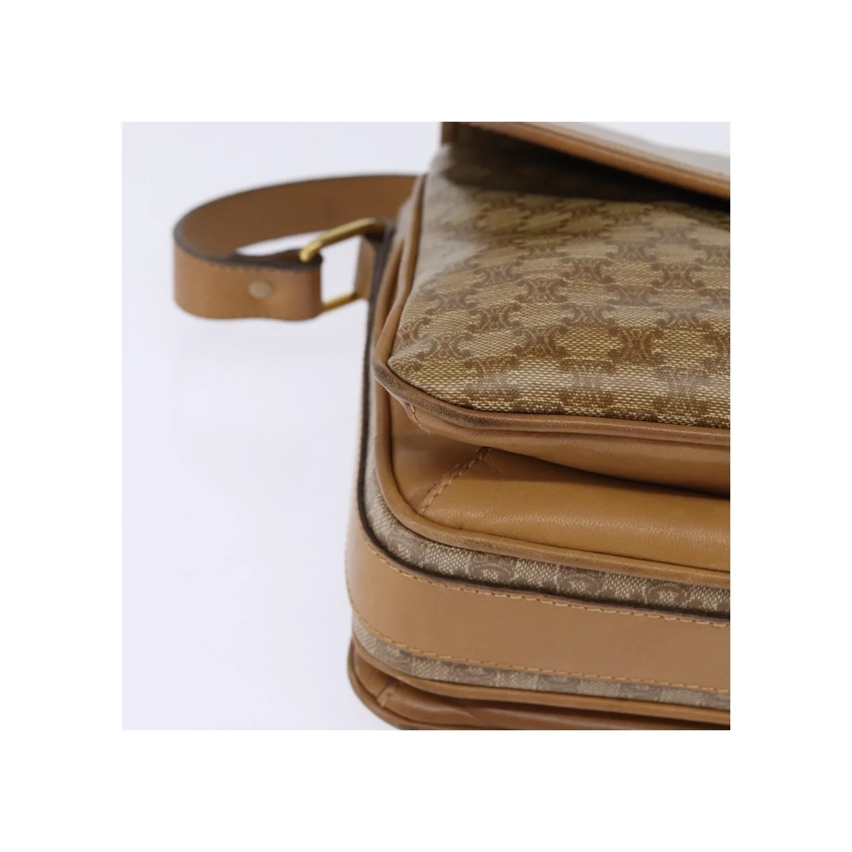 Sac À Bandoulière Celine Macadam - Beige - Image 9