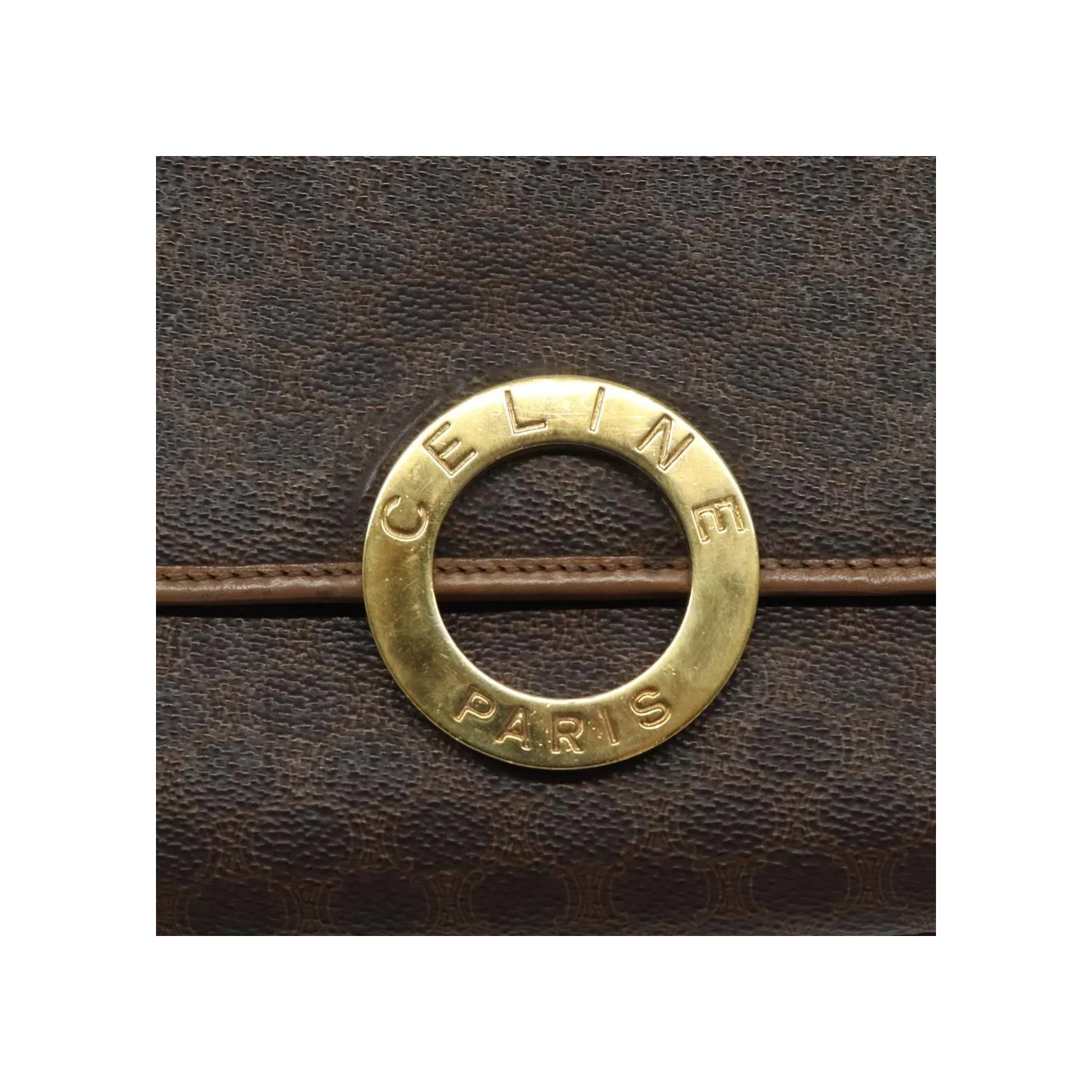Sac À Bandoulière Celine Macadam - Brown - Image 12