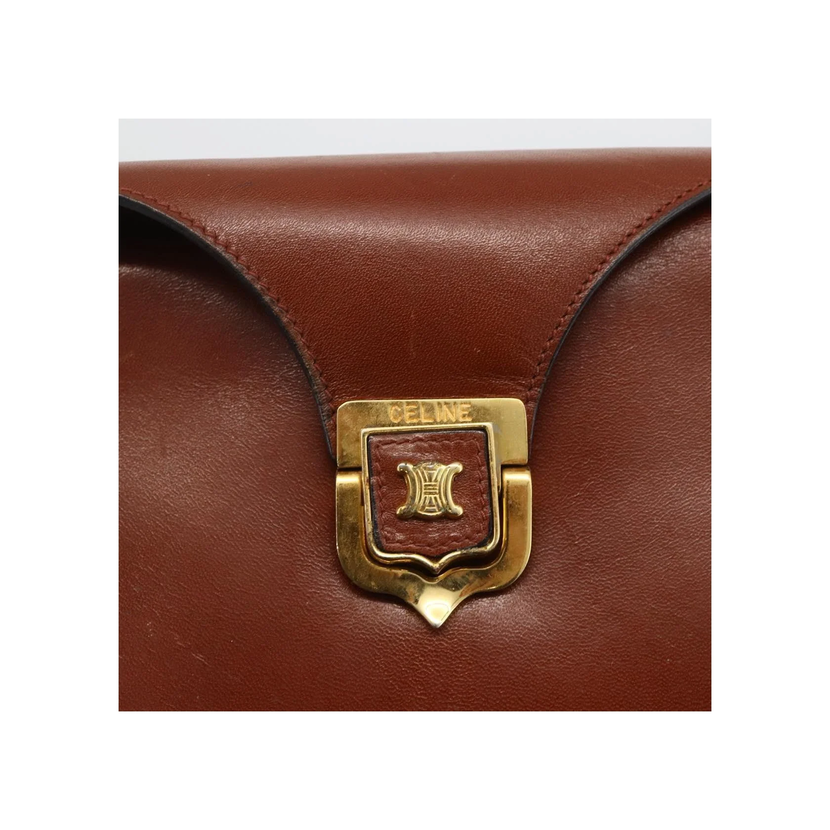 Sac À Bandoulière Celine Triomphe - Brown - Image 12
