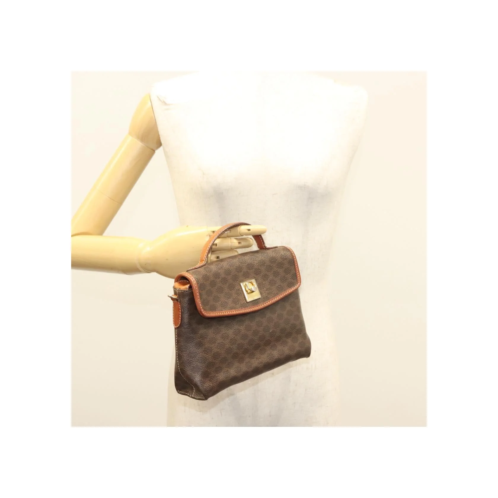 Sac À Main Celine Triomphe Vintage - Brown - Image 13