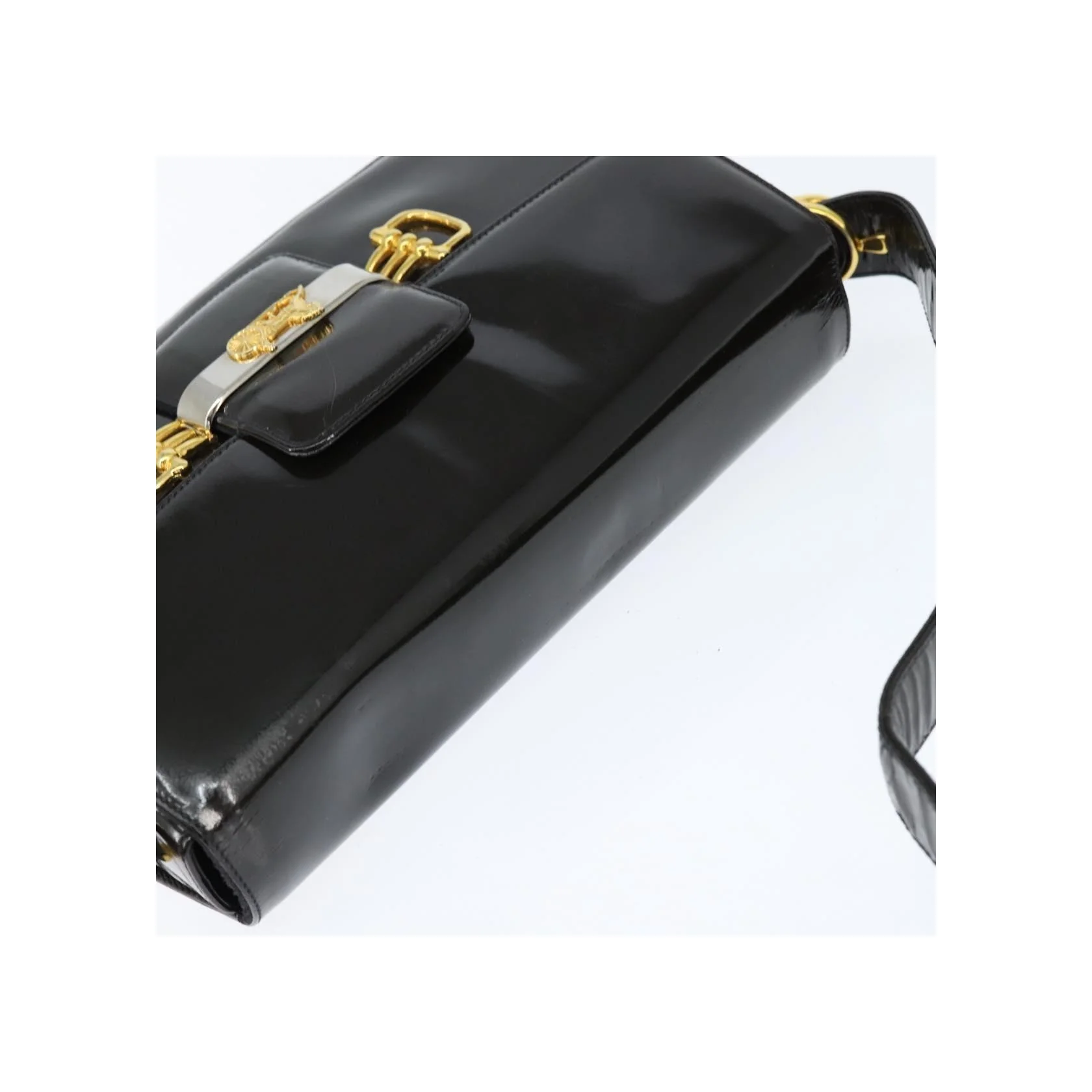 Pochette À Rabat Celine Vintage Carriage - Black - Image 15