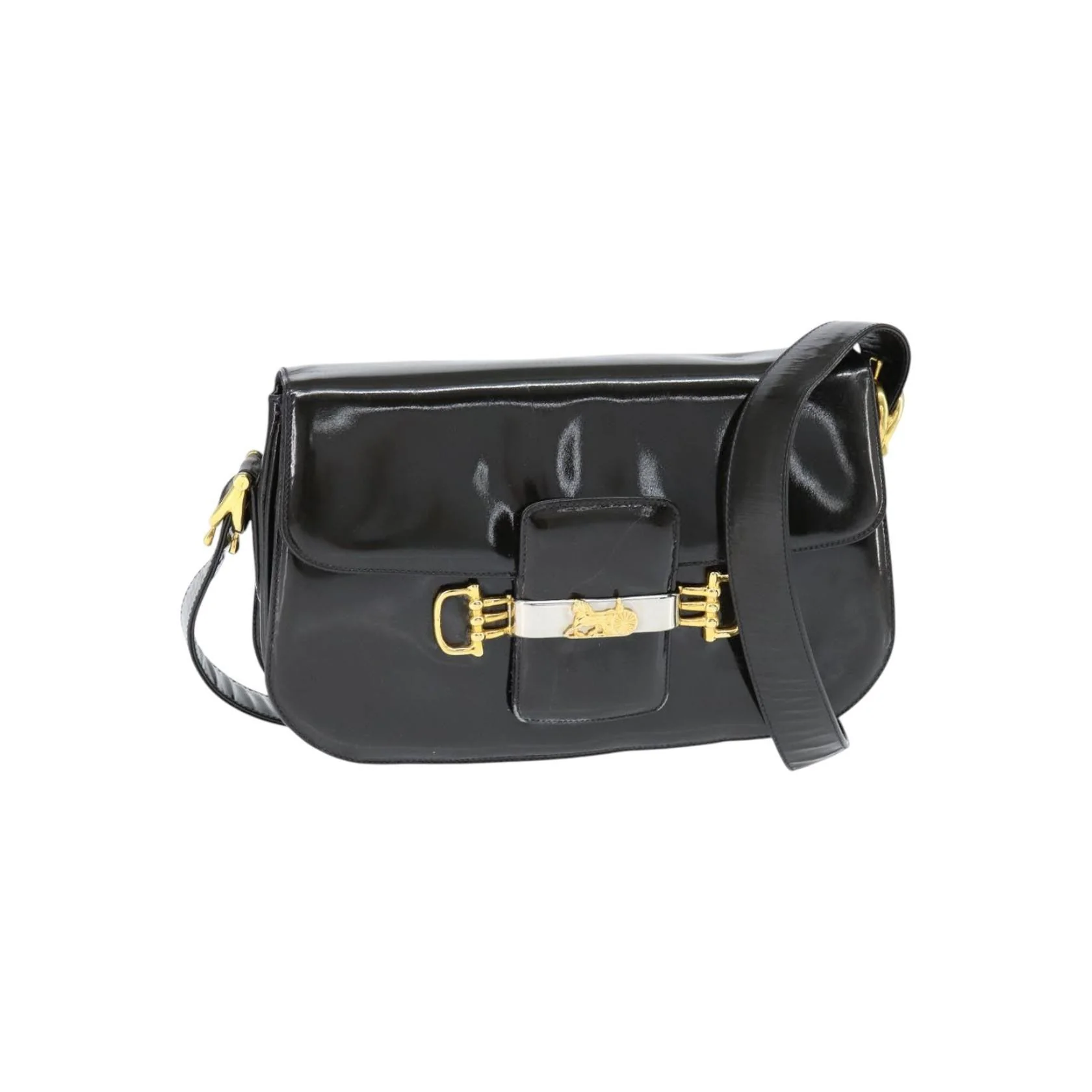 Pochette À Rabat Celine Vintage Carriage - Black - Image 22