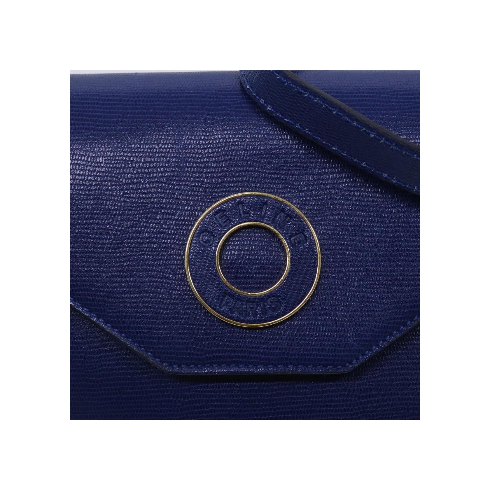 Sac Porté Croisé Celine Vintage Circle Logo - Blue - Image 12