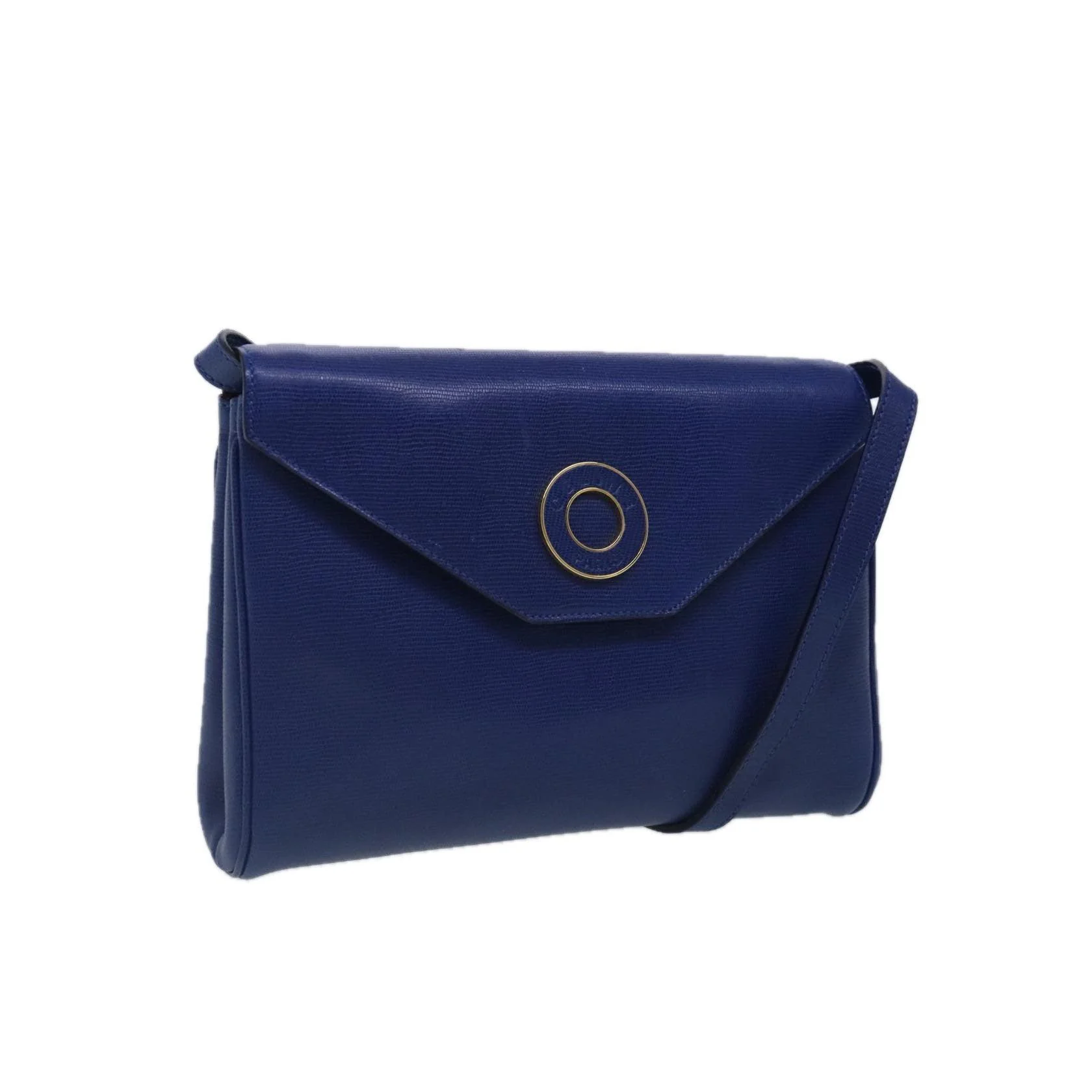 Sac Porté Croisé Celine Vintage Circle Logo - Blue - Image 16
