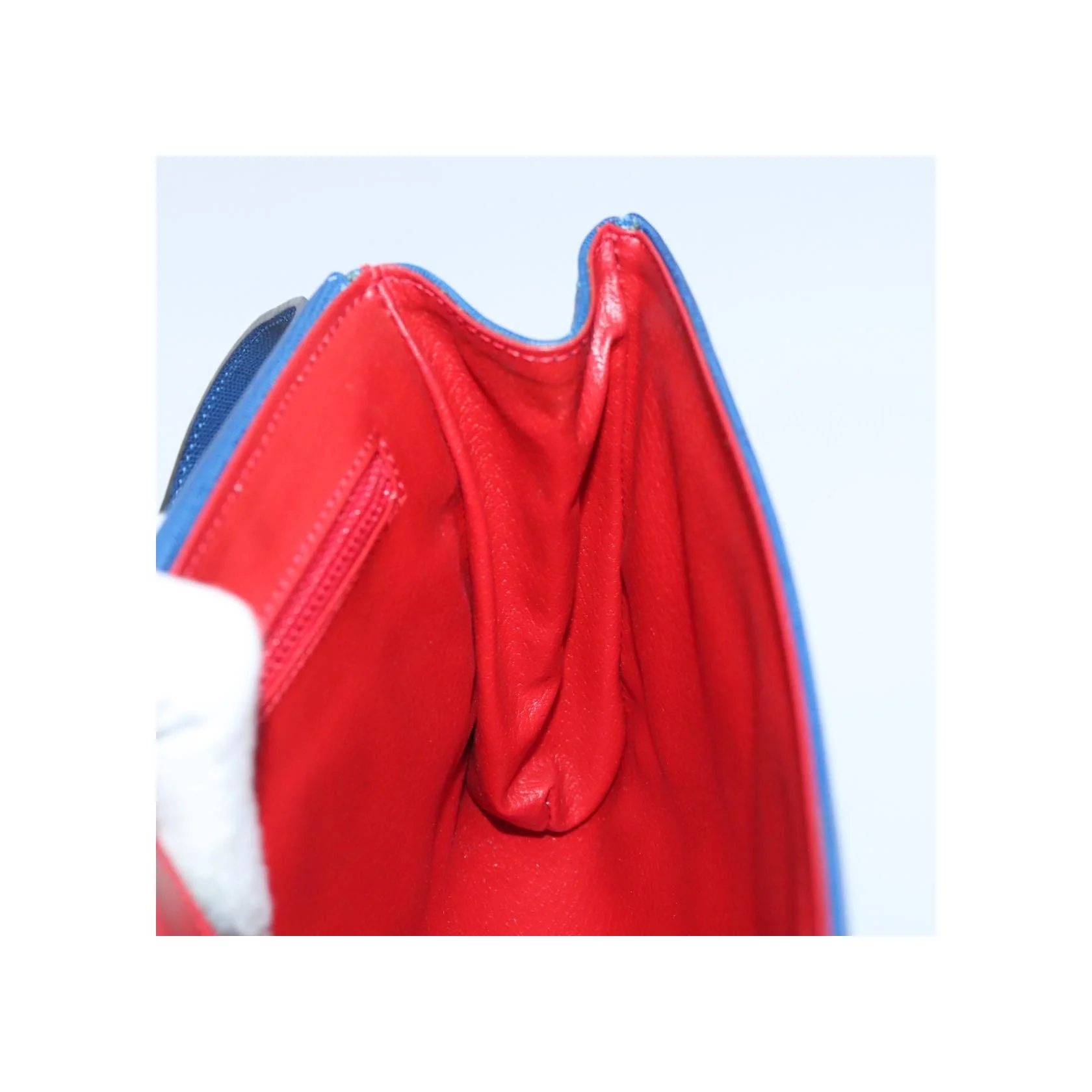 Sac Porté Croisé Celine Vintage Circle Logo - Blue - Image 19